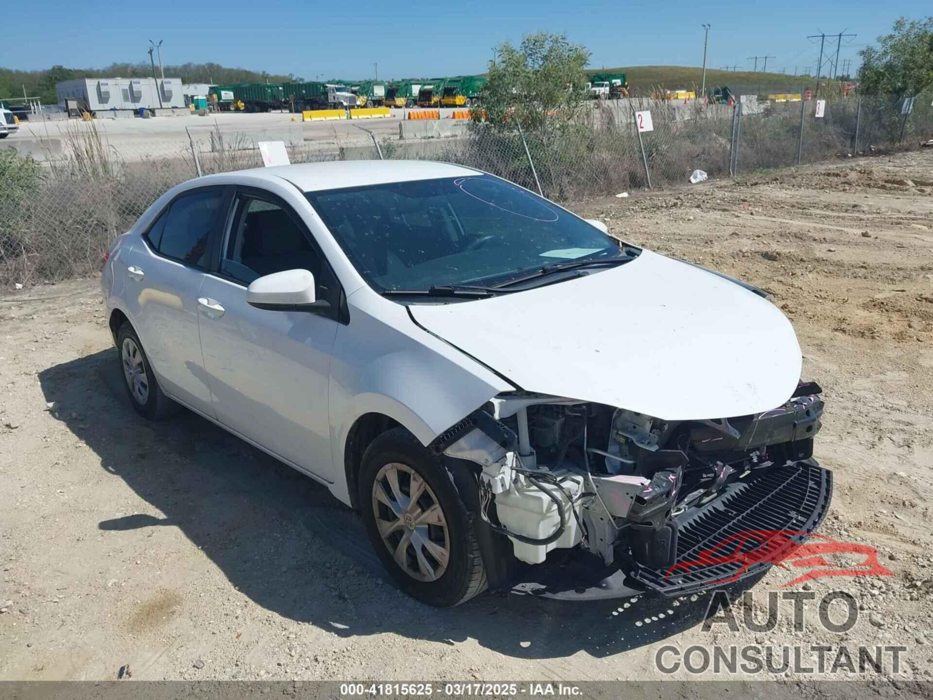 TOYOTA COROLLA 2015 - 2T1BURHE2FC237833