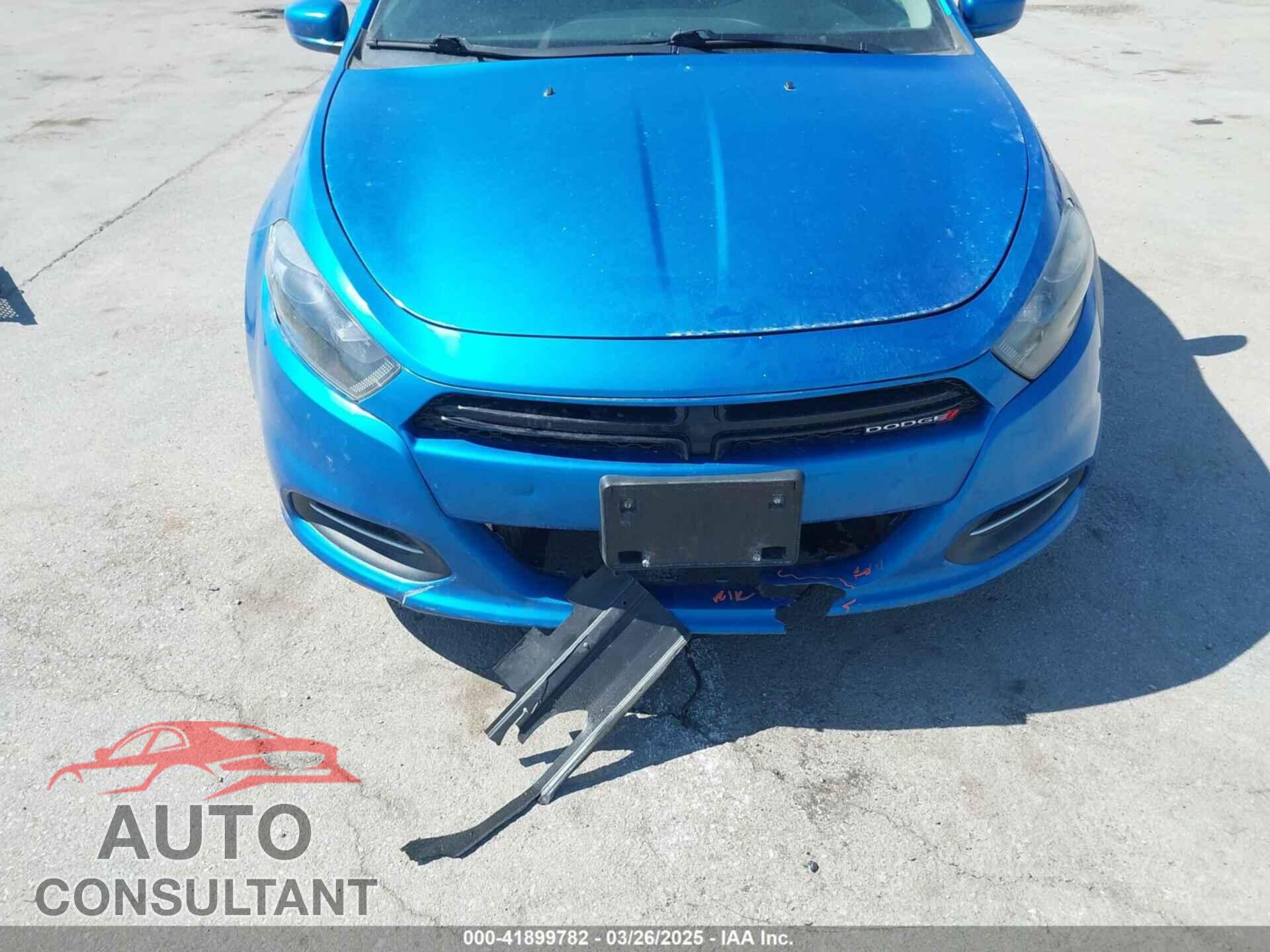 DODGE DART 2015 - 1C3CDFBB0FD403775
