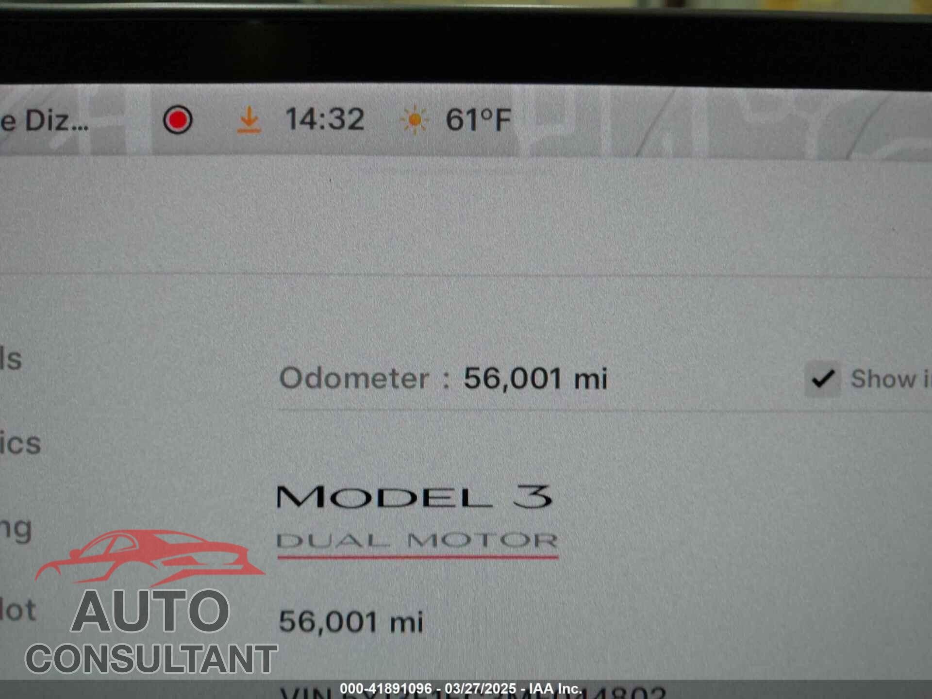 TESLA MODEL 3 2021 - 5YJ3E1EC3MF044802