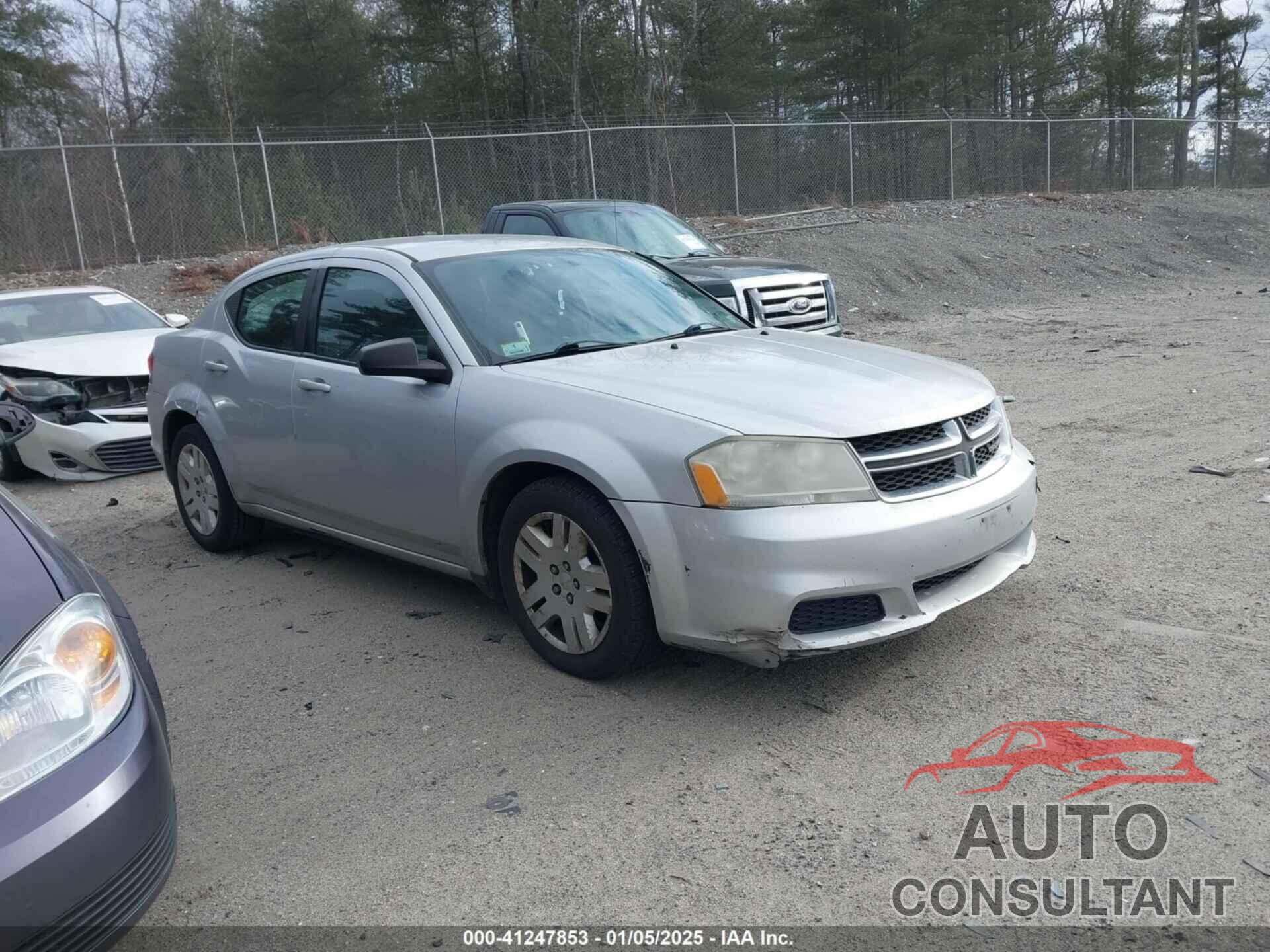 DODGE AVENGER 2012 - 1C3CDZABXCN293973