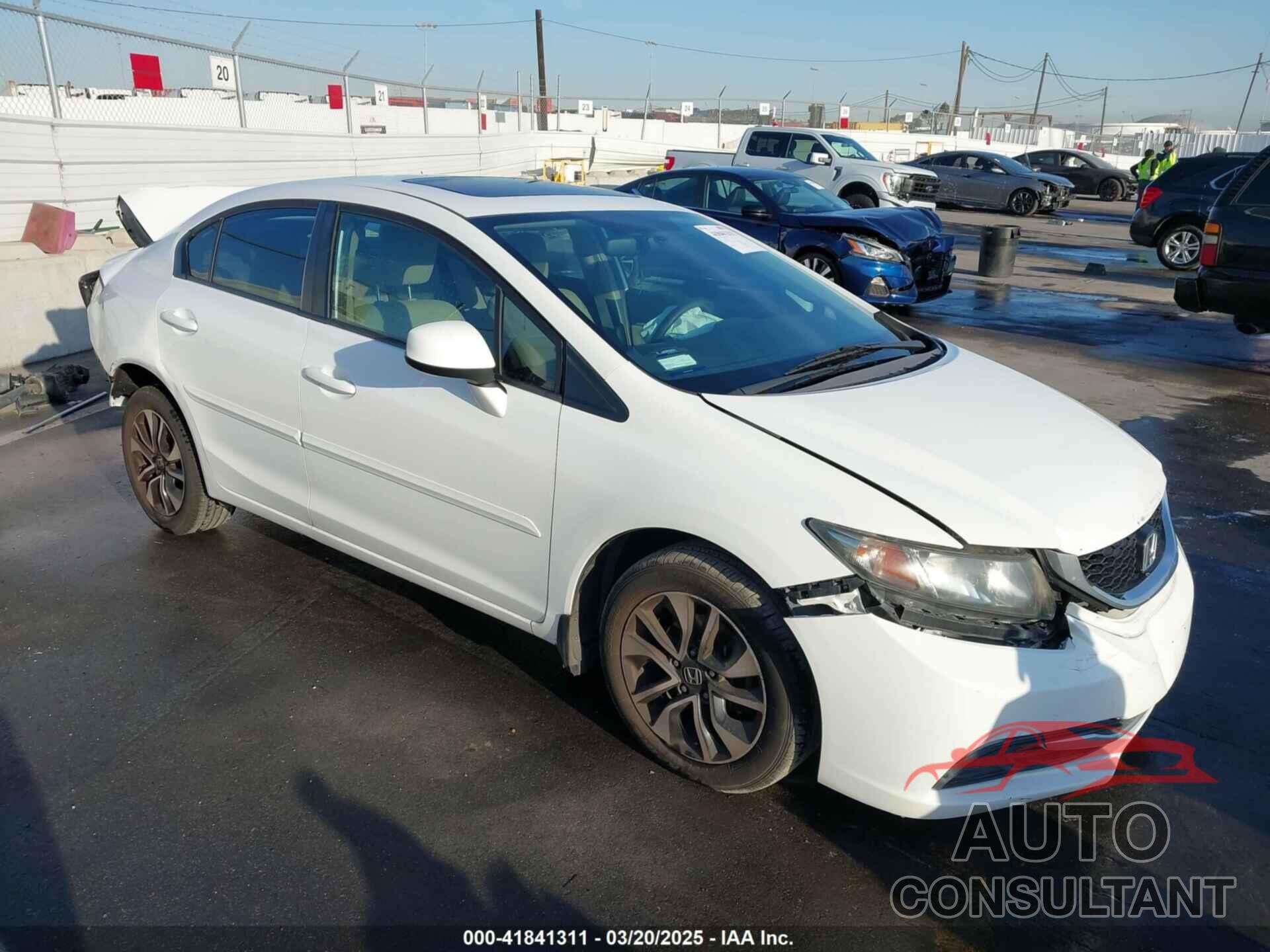 HONDA CIVIC 2013 - 19XFB2F84DE240503