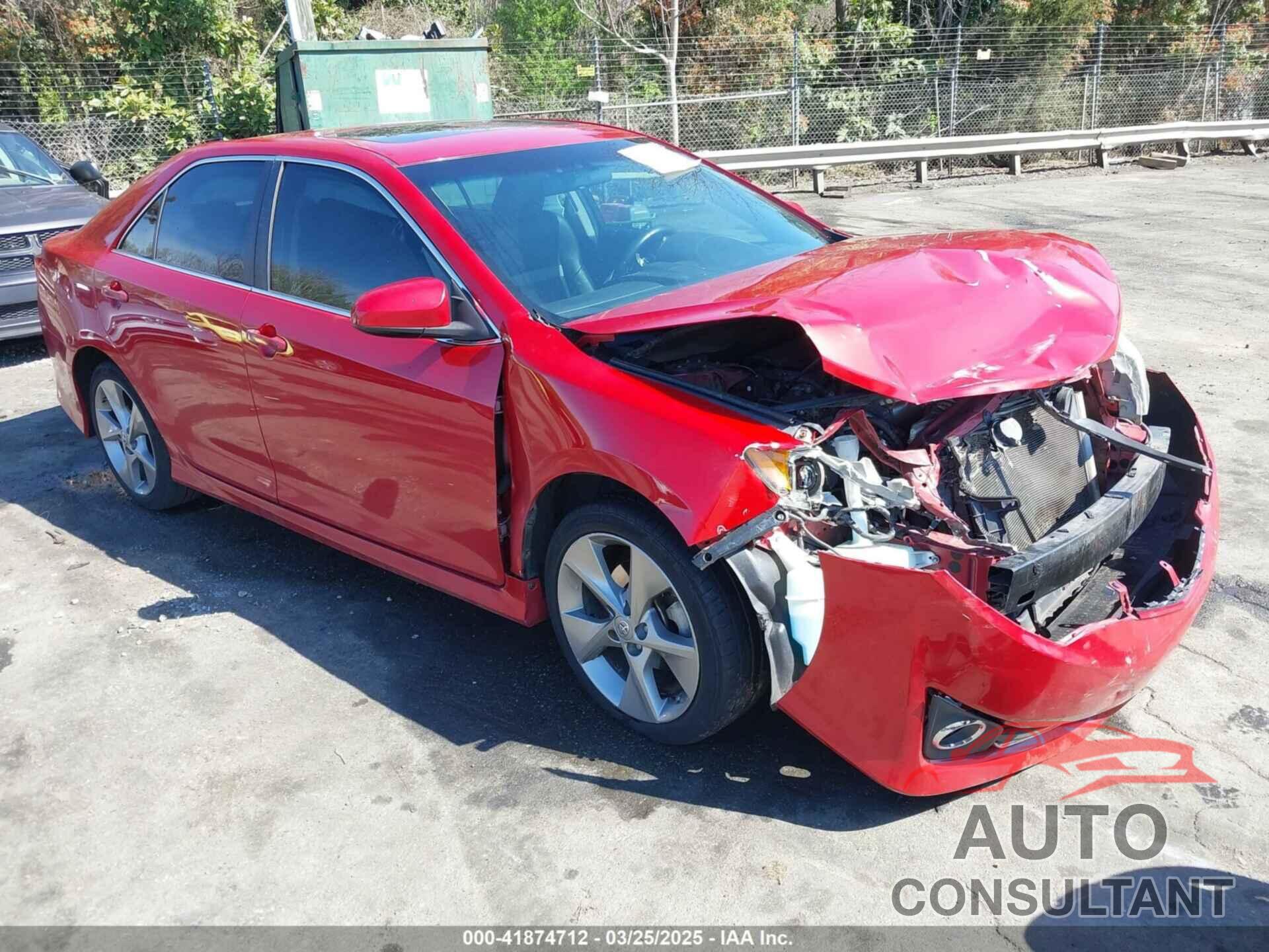 TOYOTA CAMRY 2012 - 4T1BF1FK0CU636609