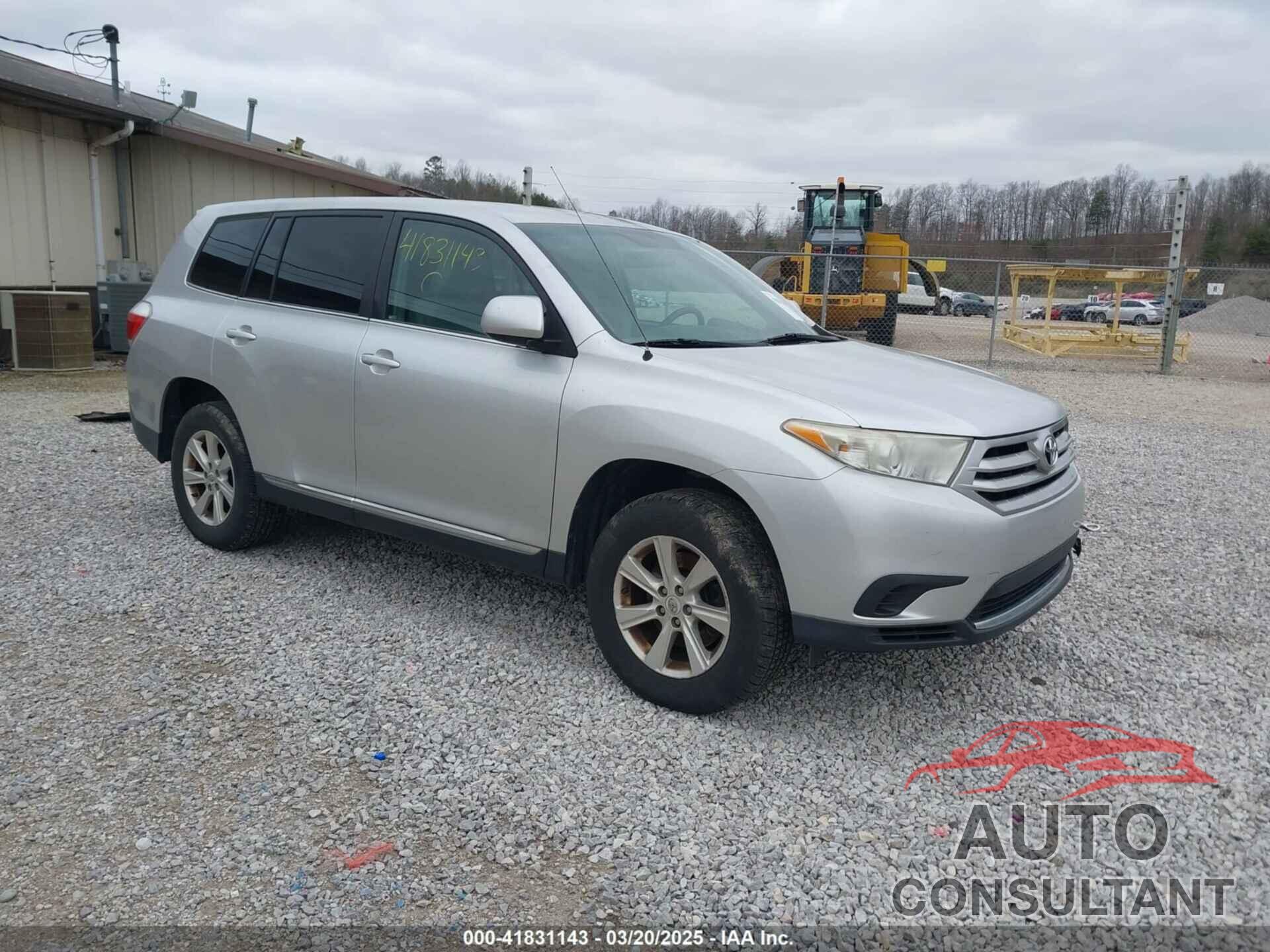 TOYOTA HIGHLANDER 2011 - 5TDZA3EH4BS016738