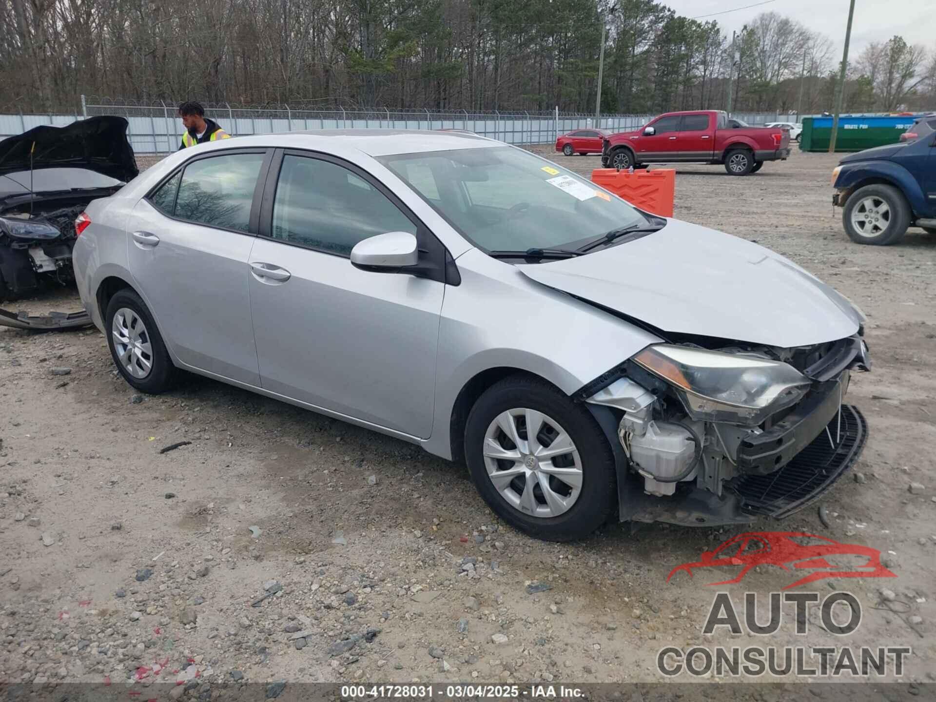 TOYOTA COROLLA 2016 - 2T1BURHEXGC728409