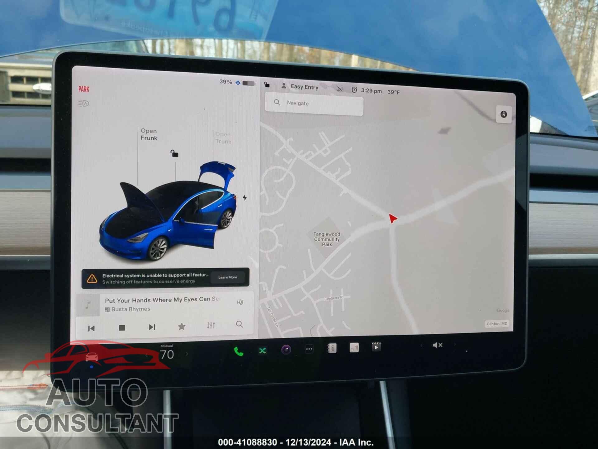 TESLA MODEL 3 2019 - 5YJ3E1EB9KF477481