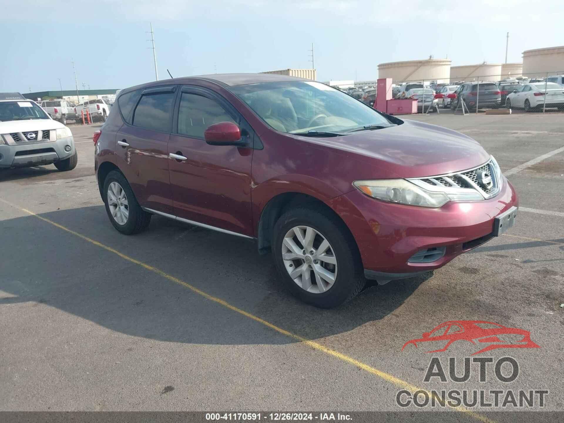 NISSAN MURANO 2012 - JN8AZ1MU0CW111098