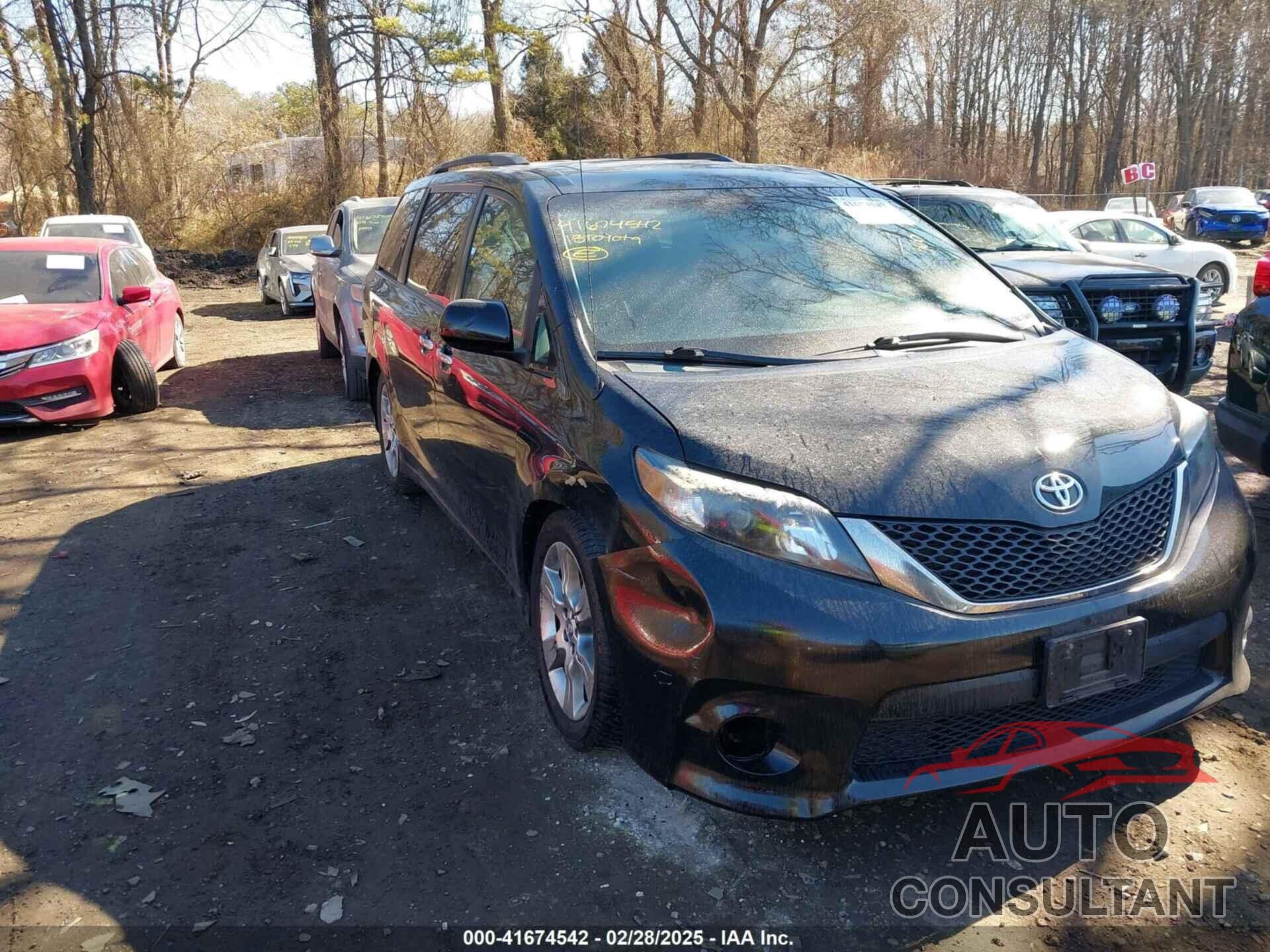 TOYOTA SIENNA 2013 - 5TDXK3DC9DS397807