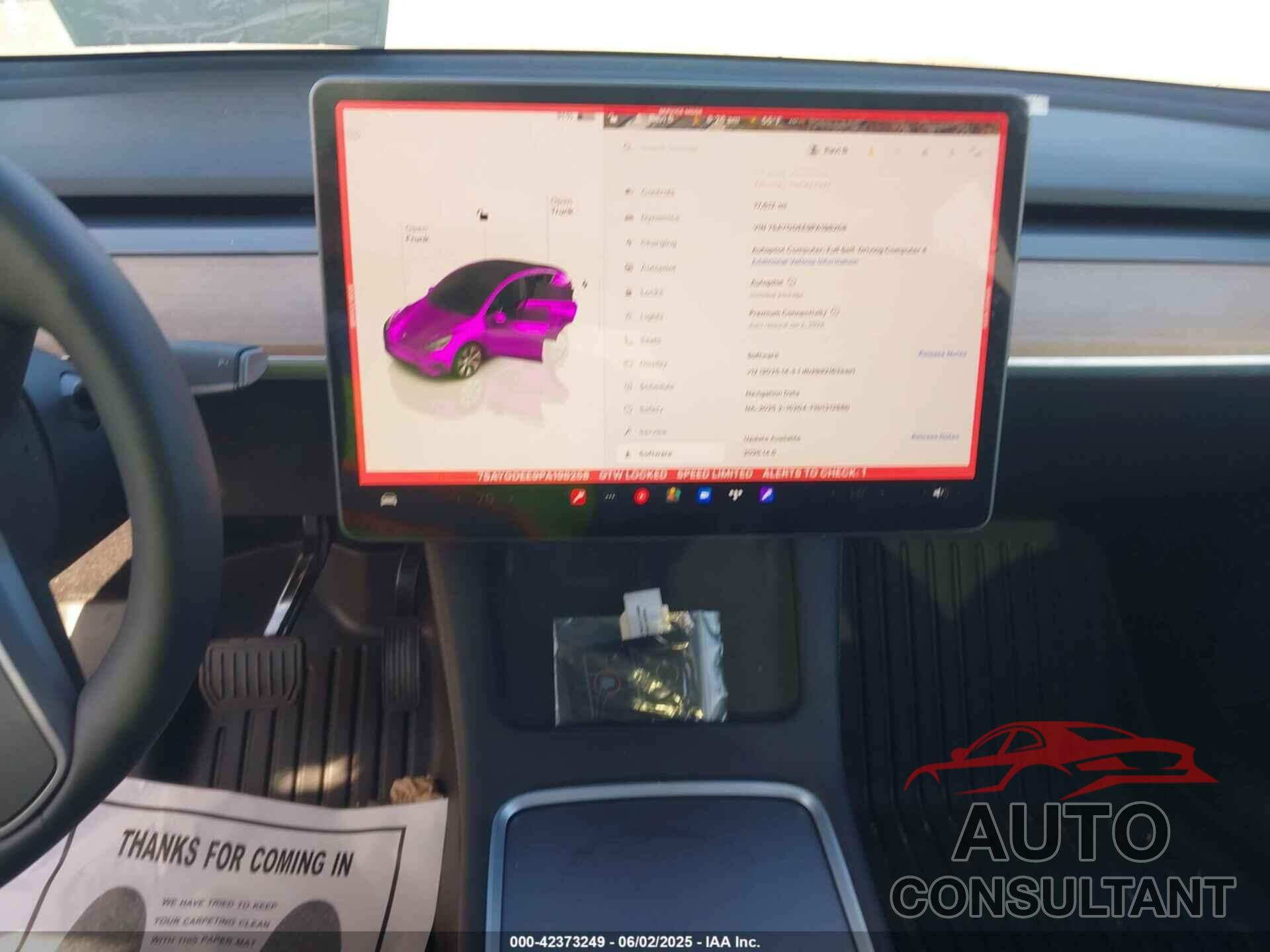 TESLA MODEL Y 2023 - 7SAYGDEE9PA198258