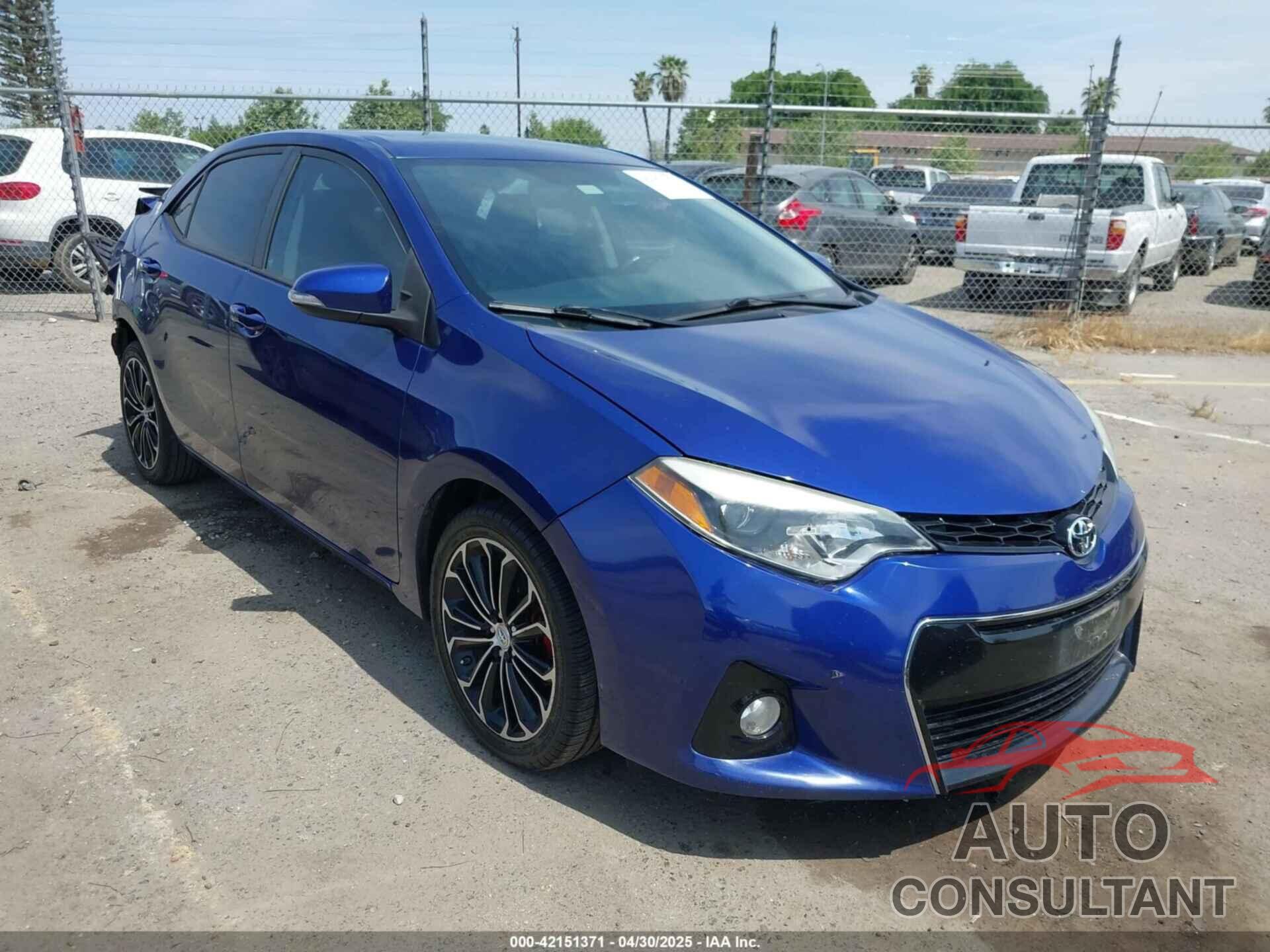TOYOTA COROLLA 2016 - 2T1BURHE9GC743628