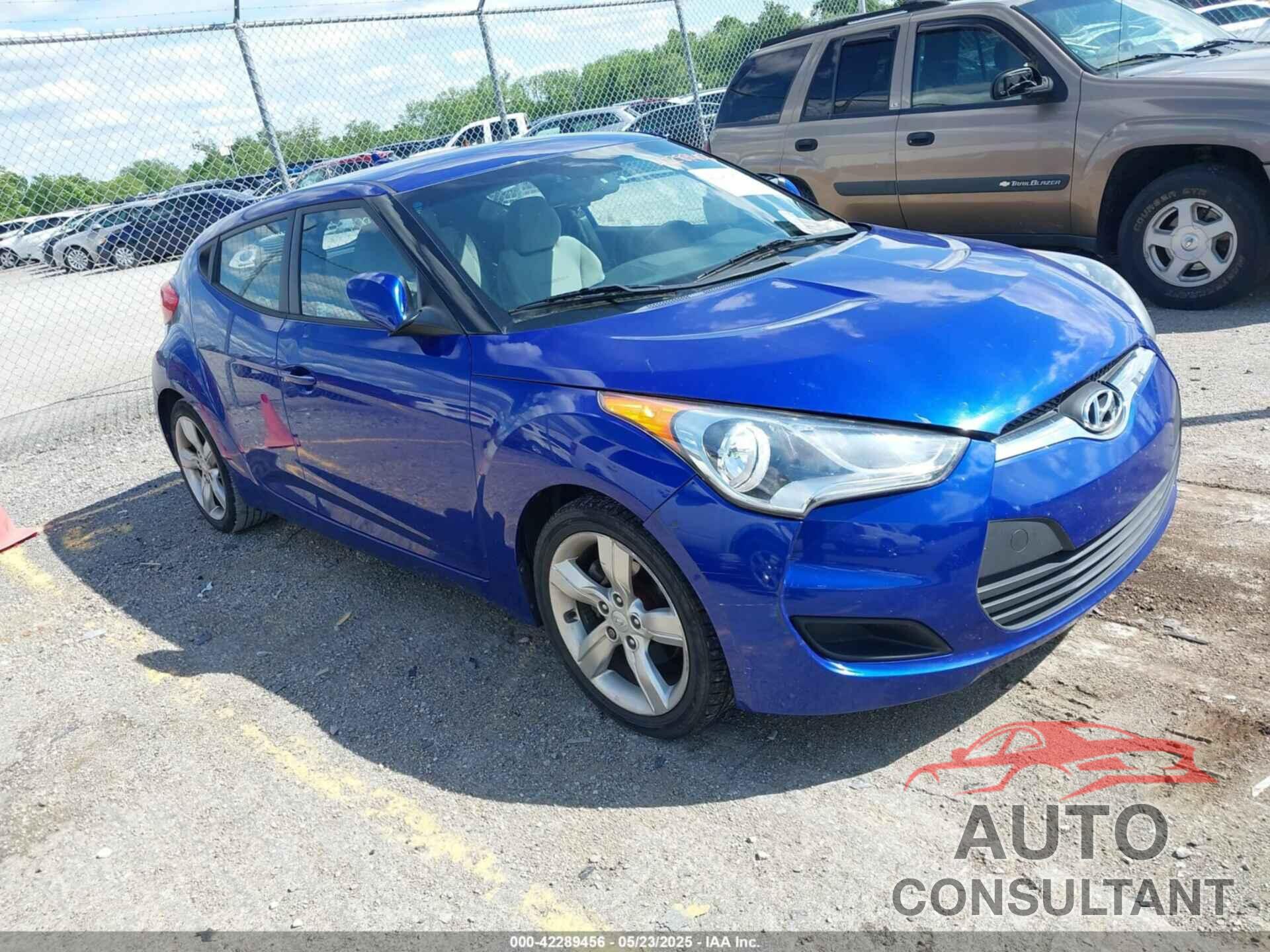 HYUNDAI VELOSTER 2012 - KMHTC6AD3CU074501