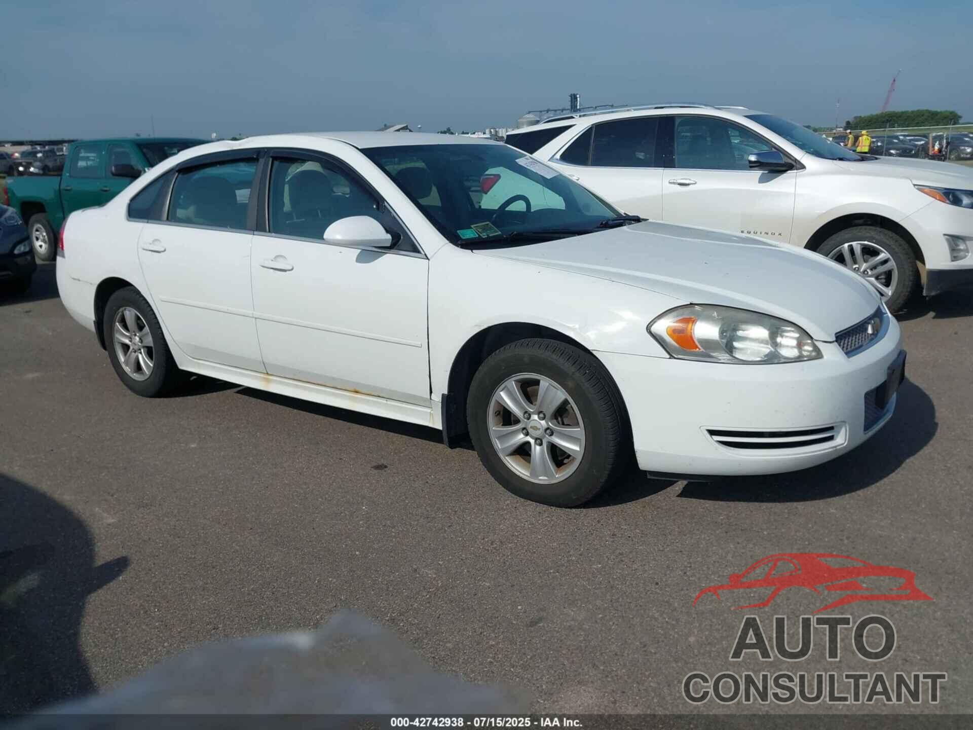 CHEVROLET IMPALA 2012 - 2G1WA5E30C1327247