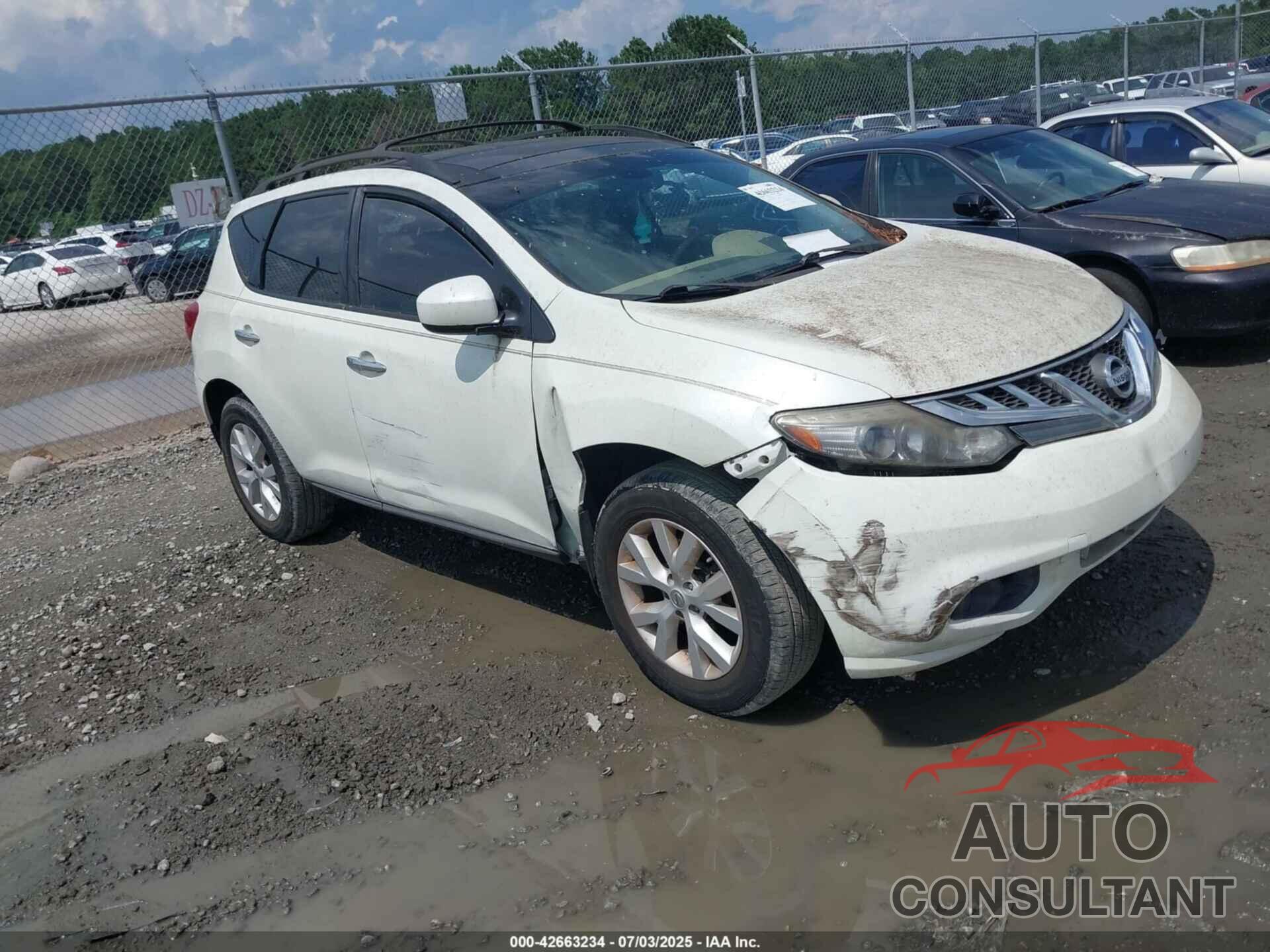 NISSAN MURANO 2011 - JN8AZ1MU0BW068543