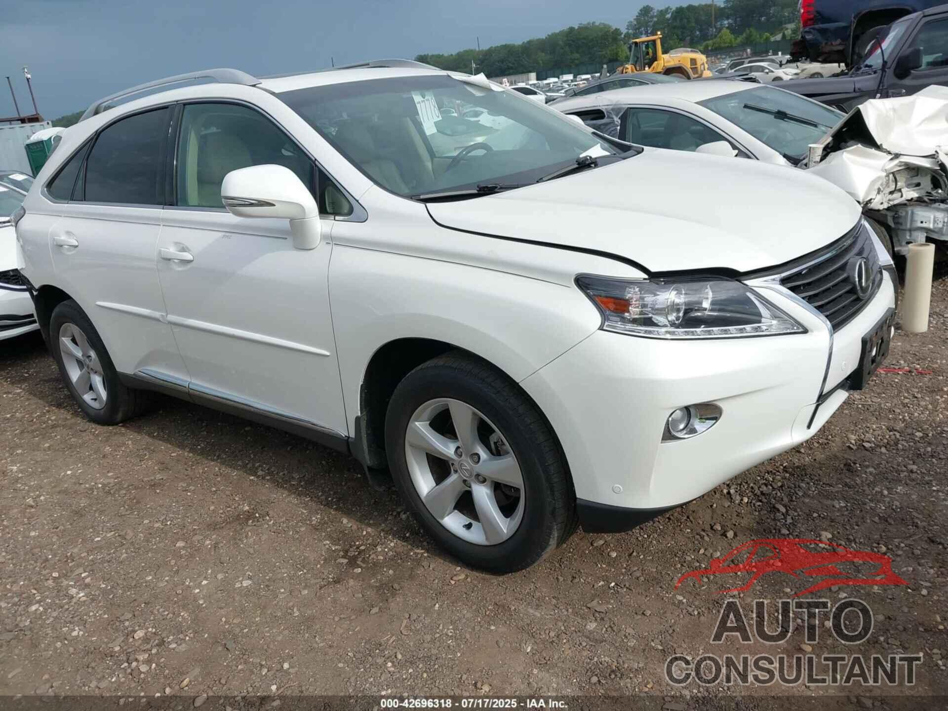 LEXUS RX 350 2013 - 2T2BK1BA8DC160990