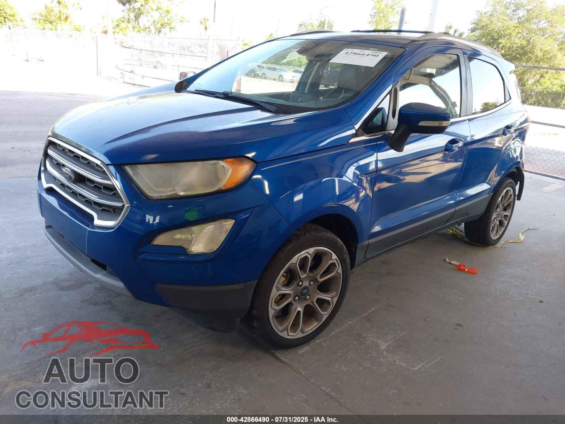 FORD ECOSPORT 2019 - MAJ6S3KL2KC310901