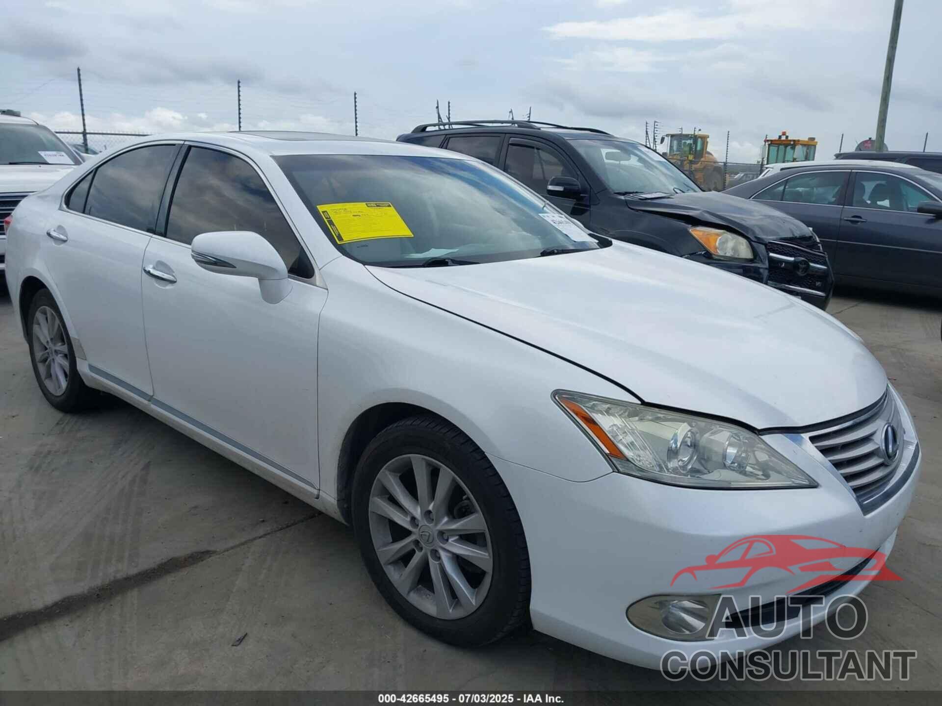 LEXUS ES 350 2012 - JTHBK1EG1C2505390