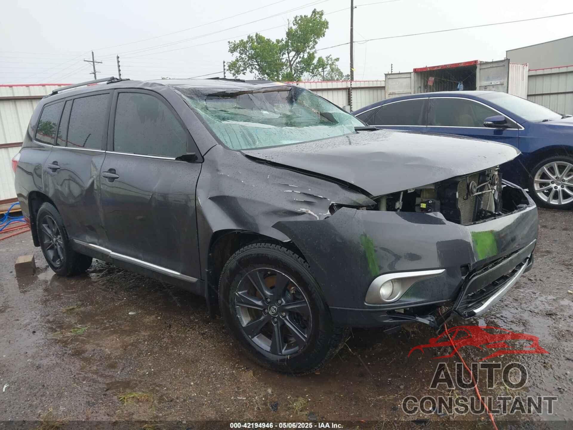 TOYOTA HIGHLANDER 2013 - 5TDZK3EHXDS117508