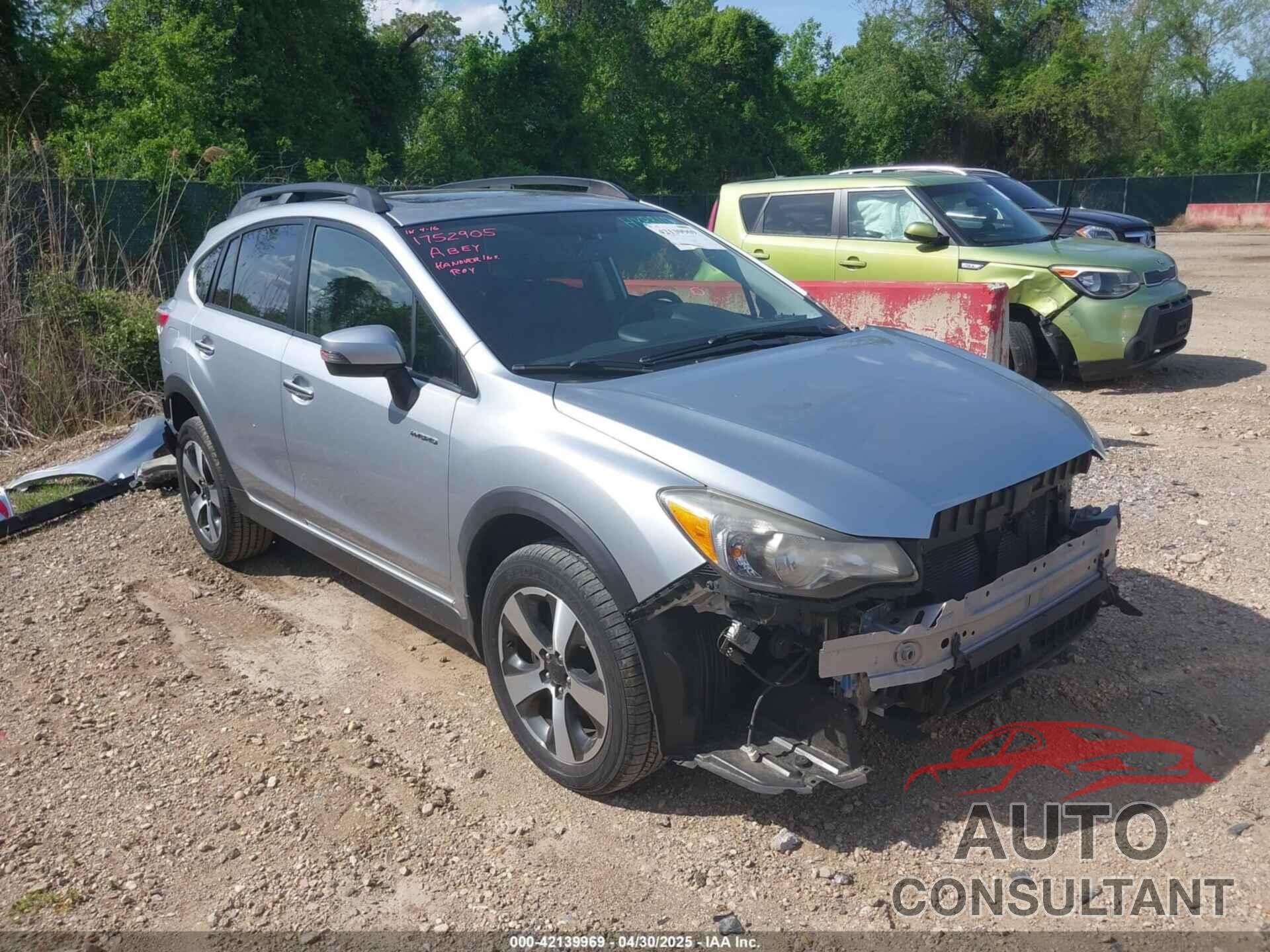 SUBARU XV CROSSTREK HYBRID 2015 - JF2GPBPC2FH237042