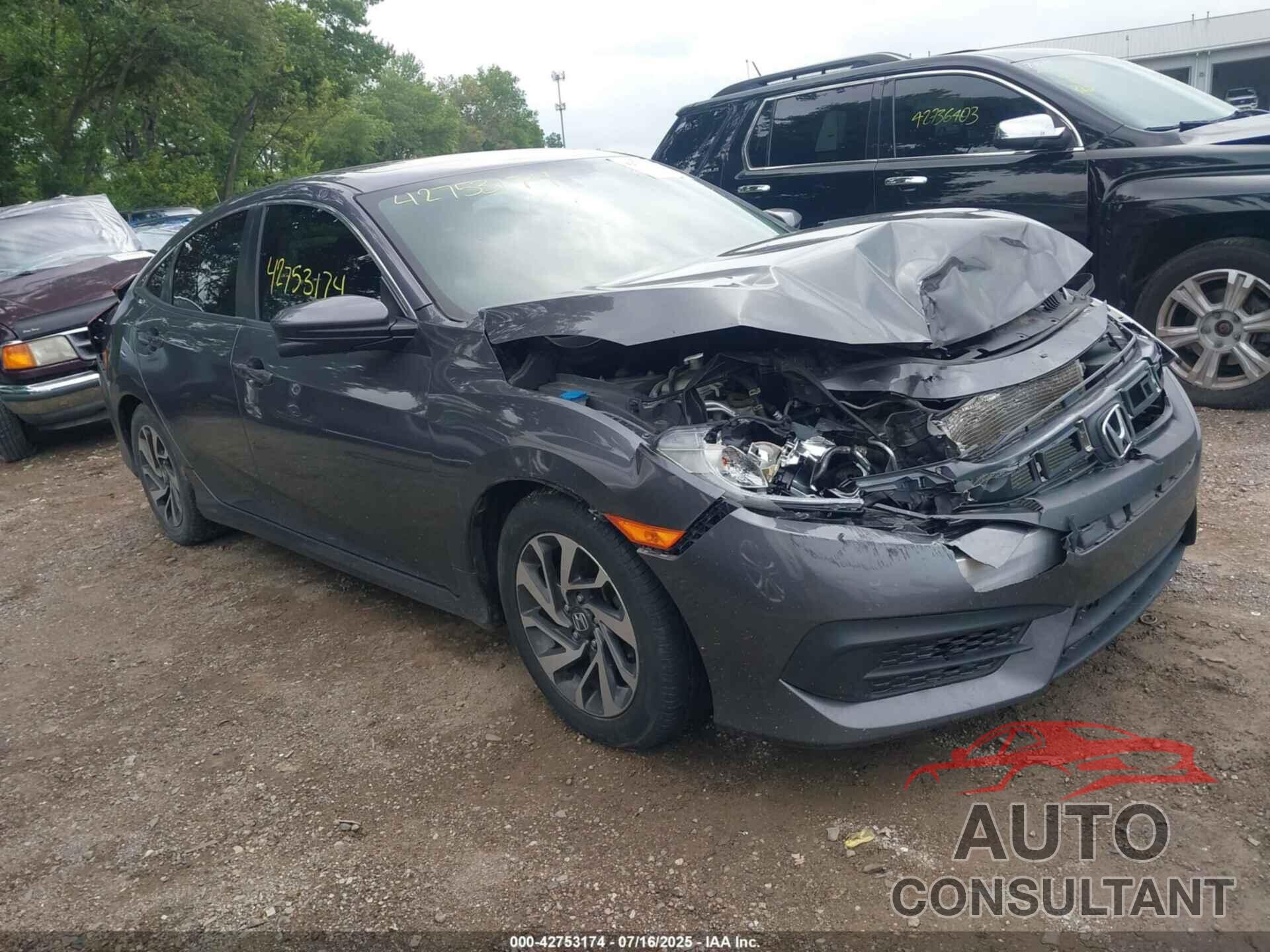 HONDA CIVIC 2018 - 2HGFC2F72JH560604