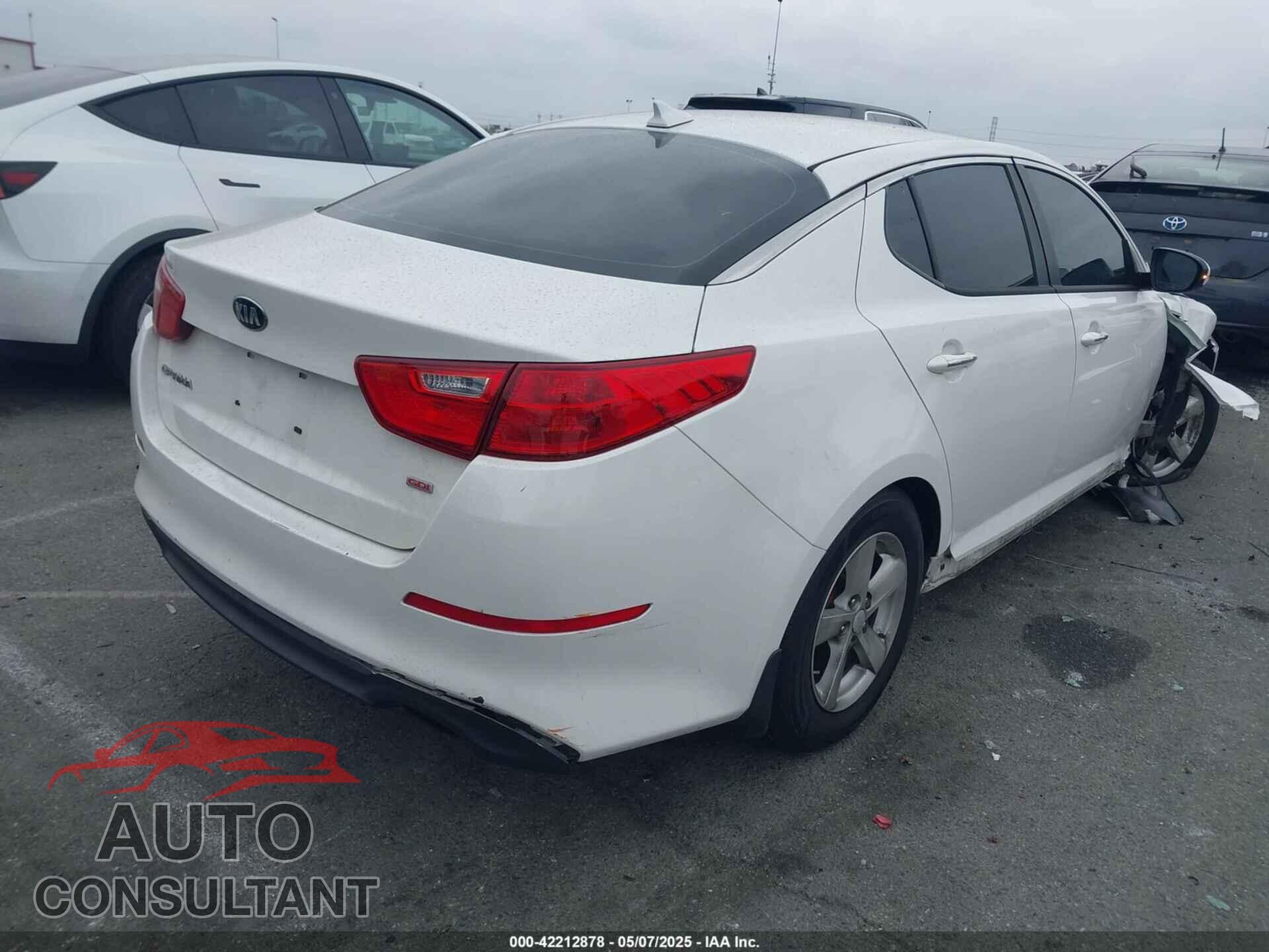 KIA OPTIMA 2015 - KNAGM4A72F5644131
