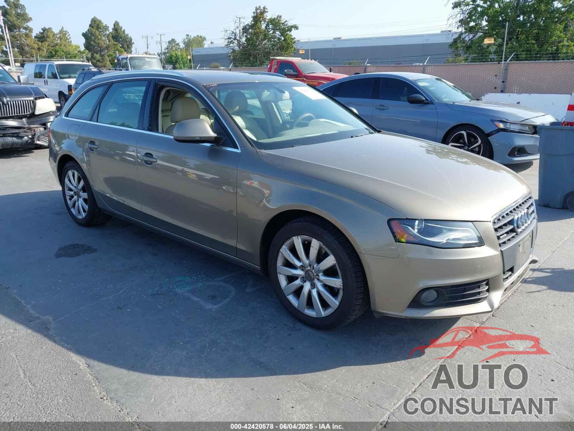 AUDI A4 2009 - WAUGF78K39A195012