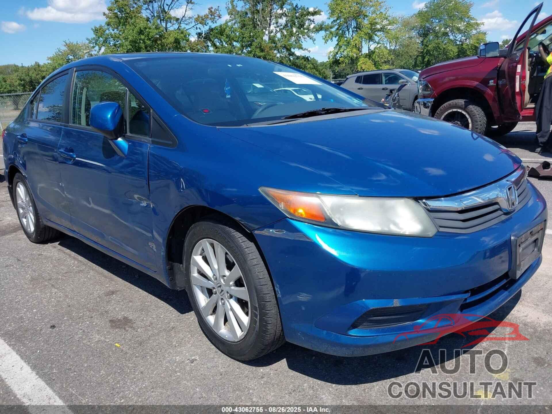 HONDA CIVIC 2012 - 19XFB2F81CE367613