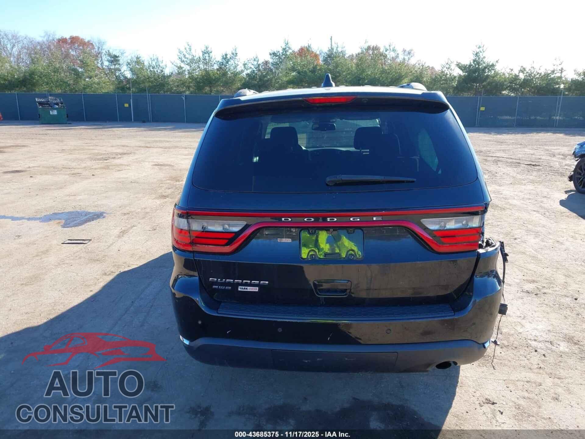 DODGE DURANGO 2015 - 1C4RDJAG3FC128446