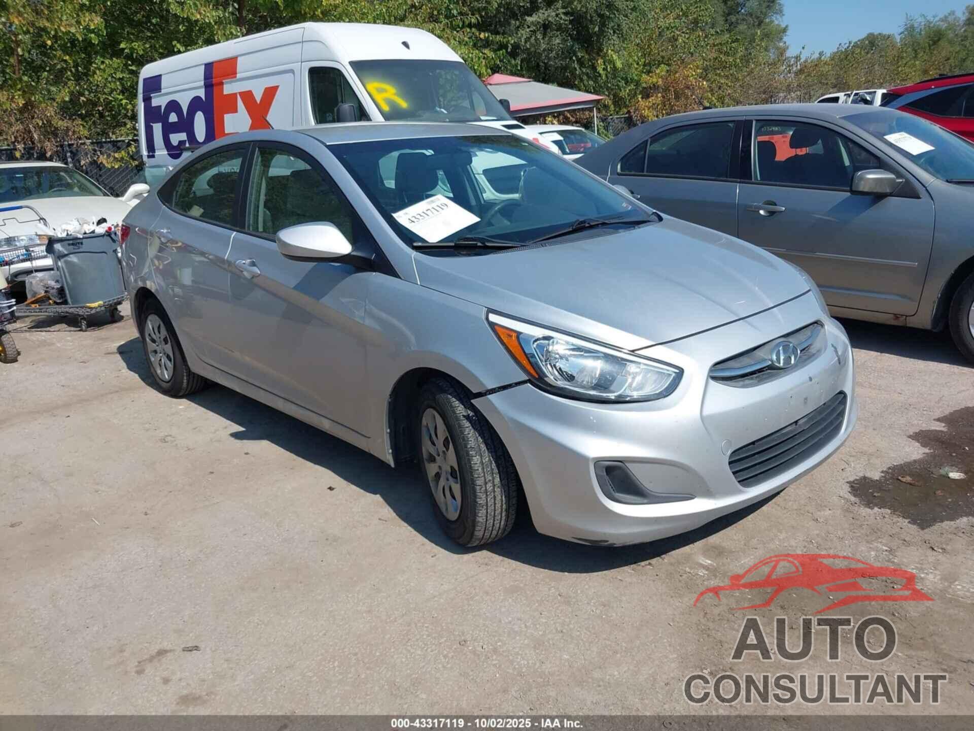 HYUNDAI ACCENT 2017 - KMHCT4AE7HU193530