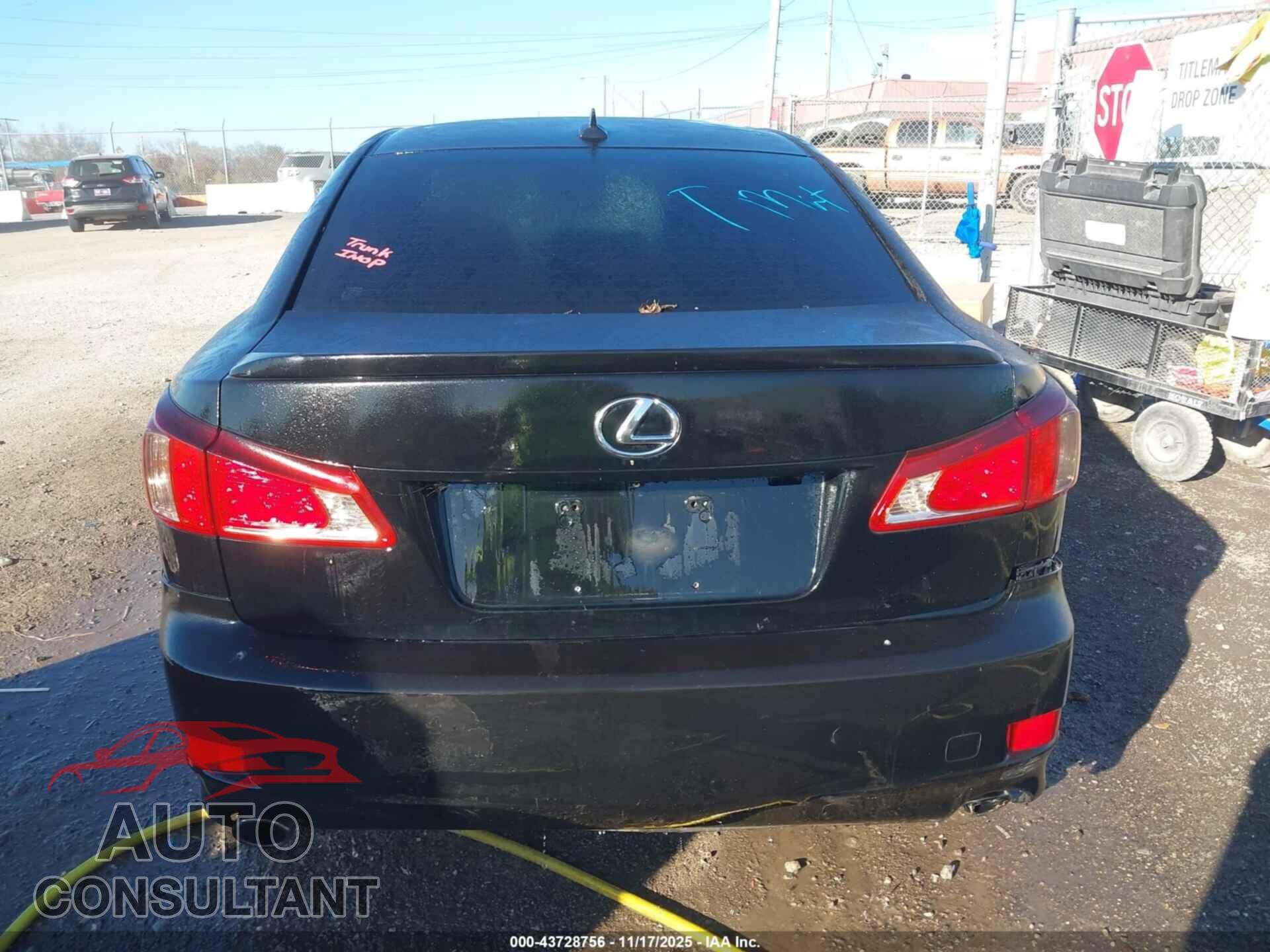 LEXUS IS 250 2012 - JTHBF5C27C5180116