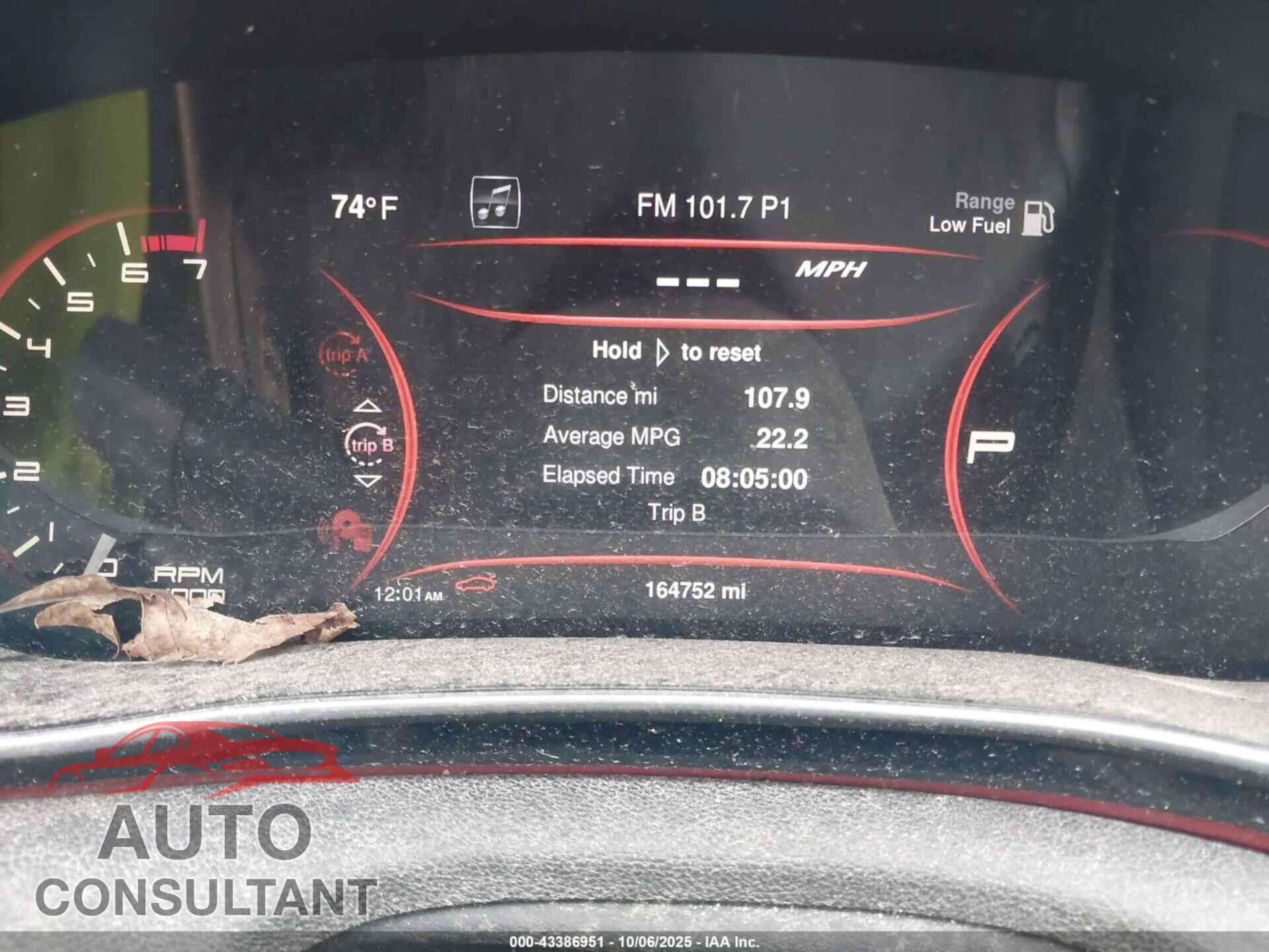 DODGE DART 2015 - 1C3CDFDH9FD112130