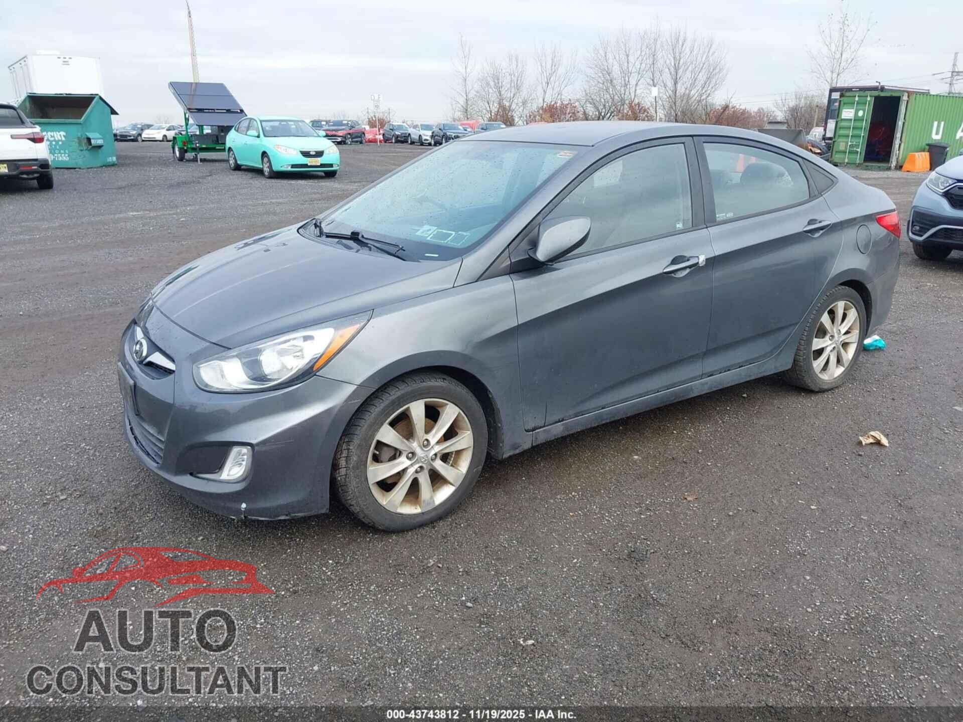HYUNDAI ACCENT 2012 - KMHCU4AE2CU072149