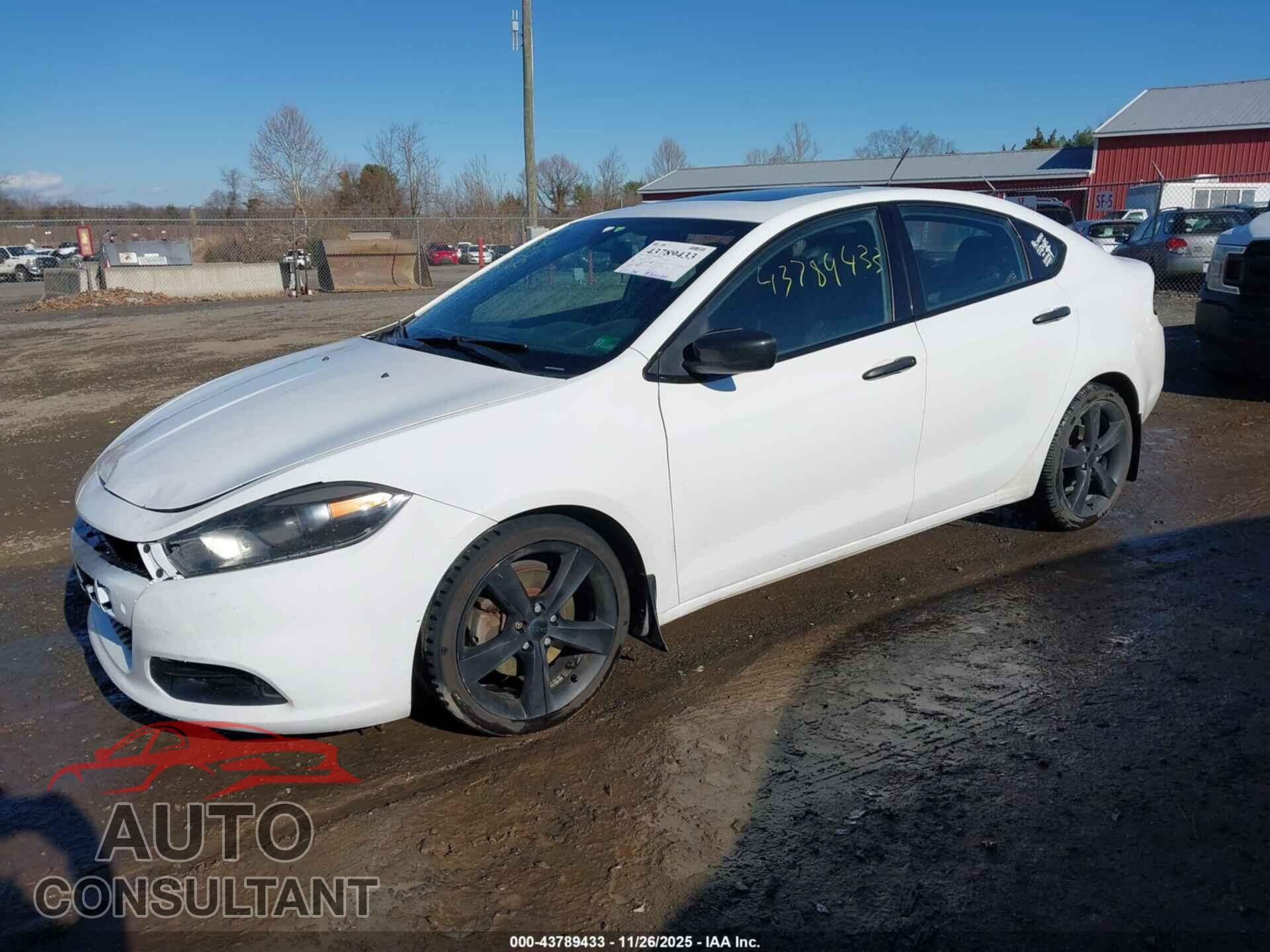 DODGE DART 2015 - 1C3CDFBB3FD267044