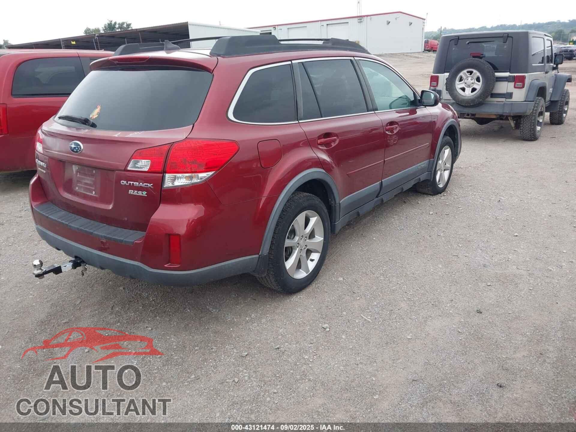 SUBARU OUTBACK 2014 - 4S4BRBLC3E3268557