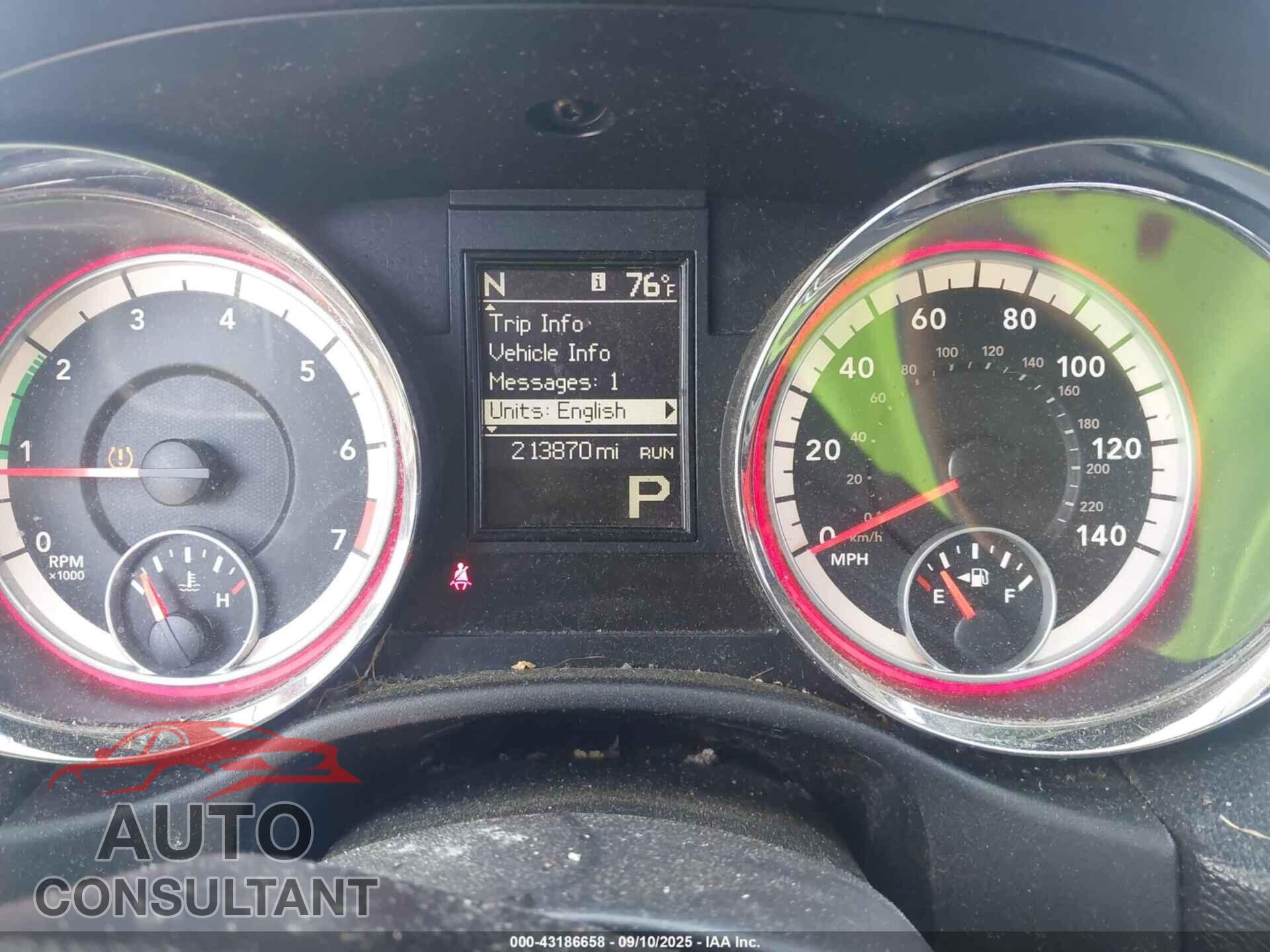 DODGE DURANGO 2013 - 1C4RDHAG5DC683310