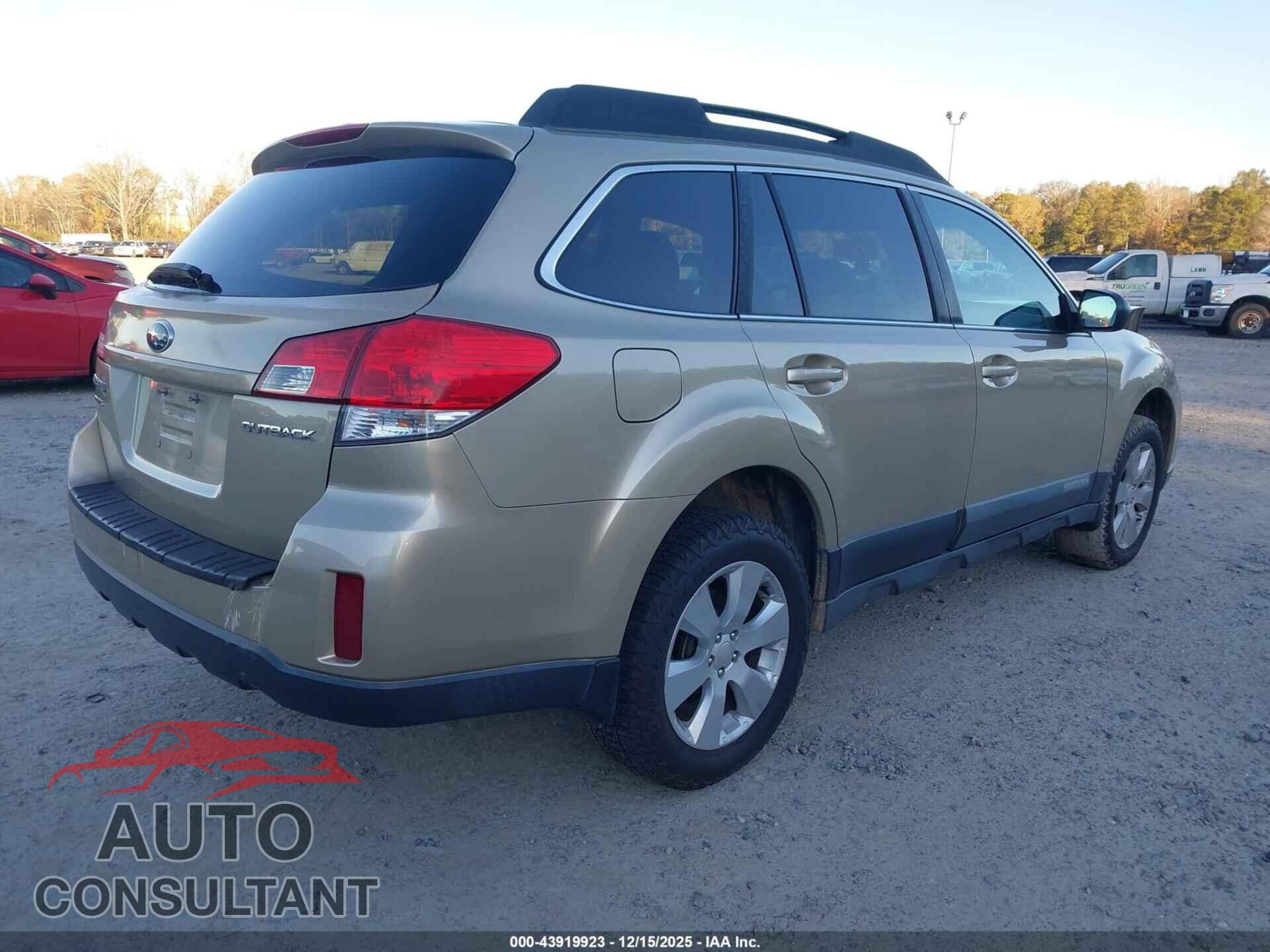 SUBARU OUTBACK 2010 - 4S4BRBCC8A3320615