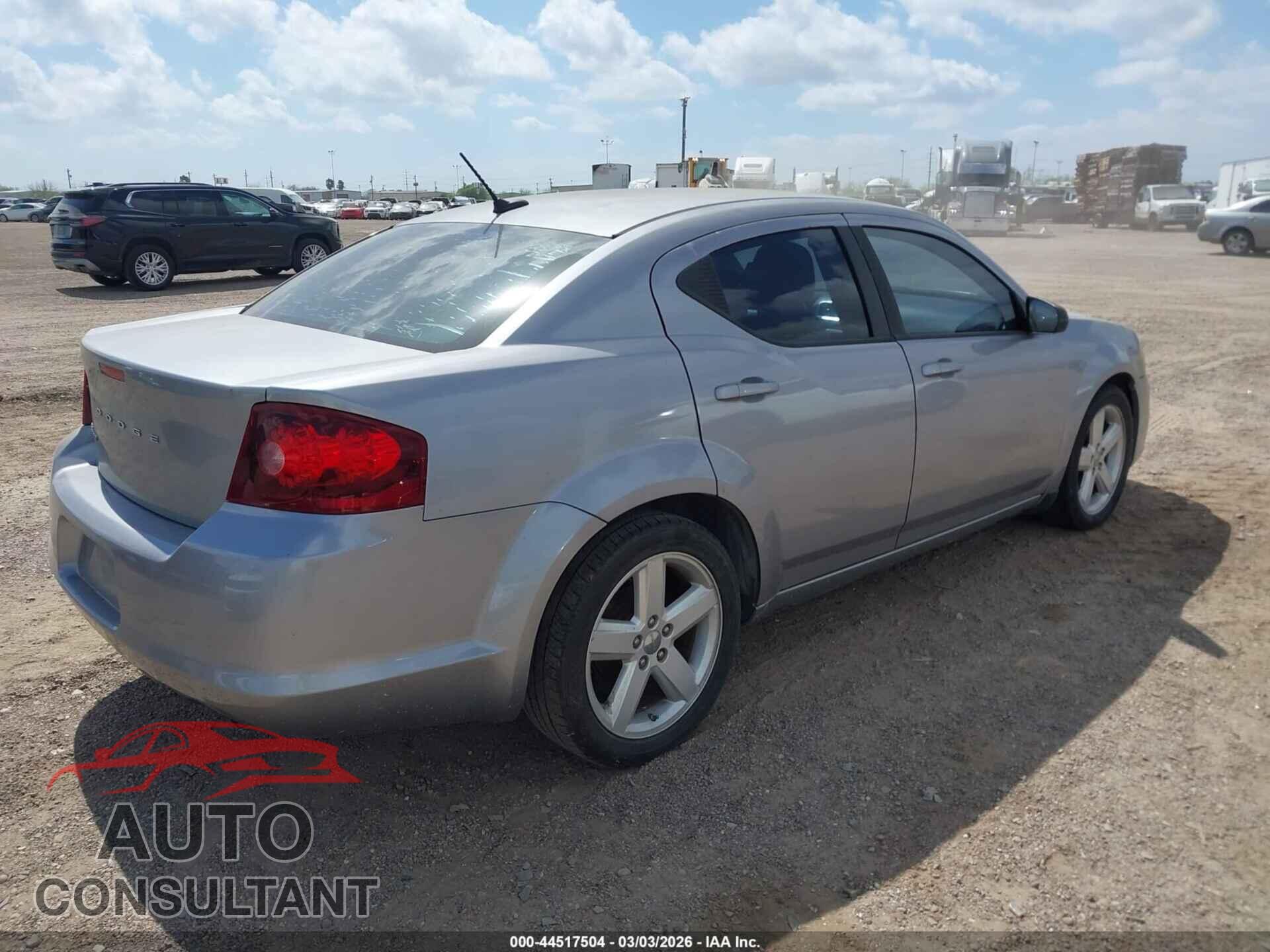 DODGE AVENGER 2013 - 1C3CDZAB7DN644811