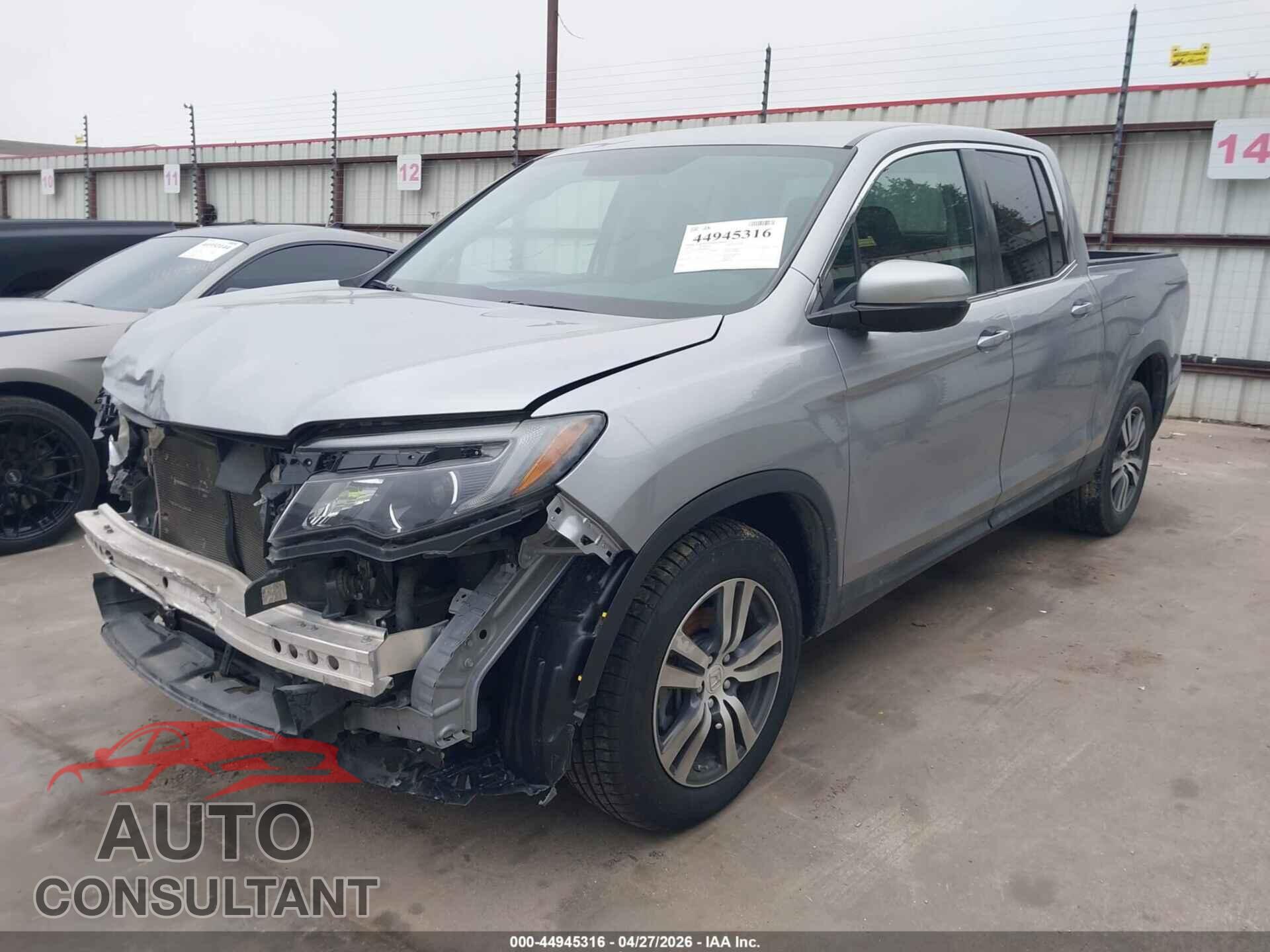 HONDA RIDGELINE 2017 - 5FPYK2F48HB004675