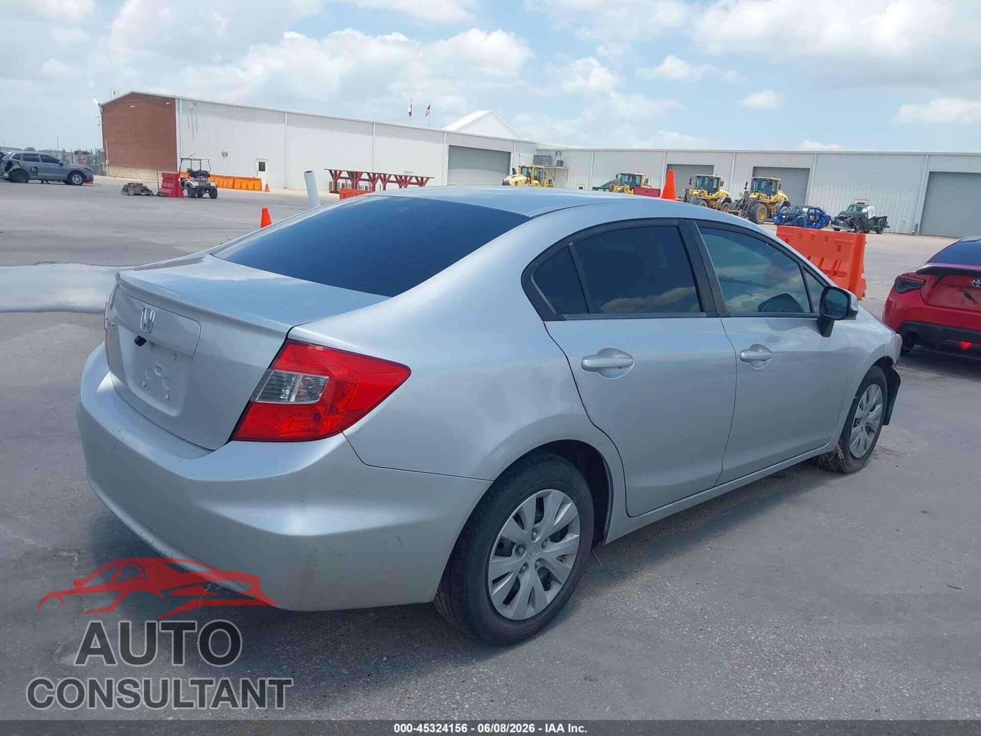 HONDA CIVIC 2012 - 19XFB2F52CE373376
