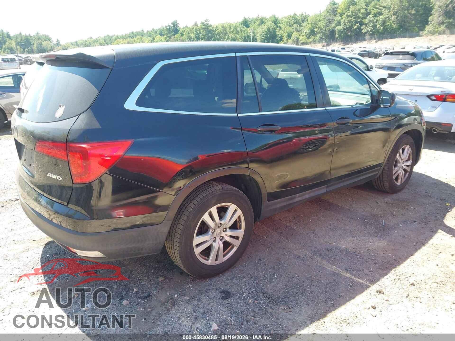 HONDA PILOT 2016 - 5FNYF6H13GB005299