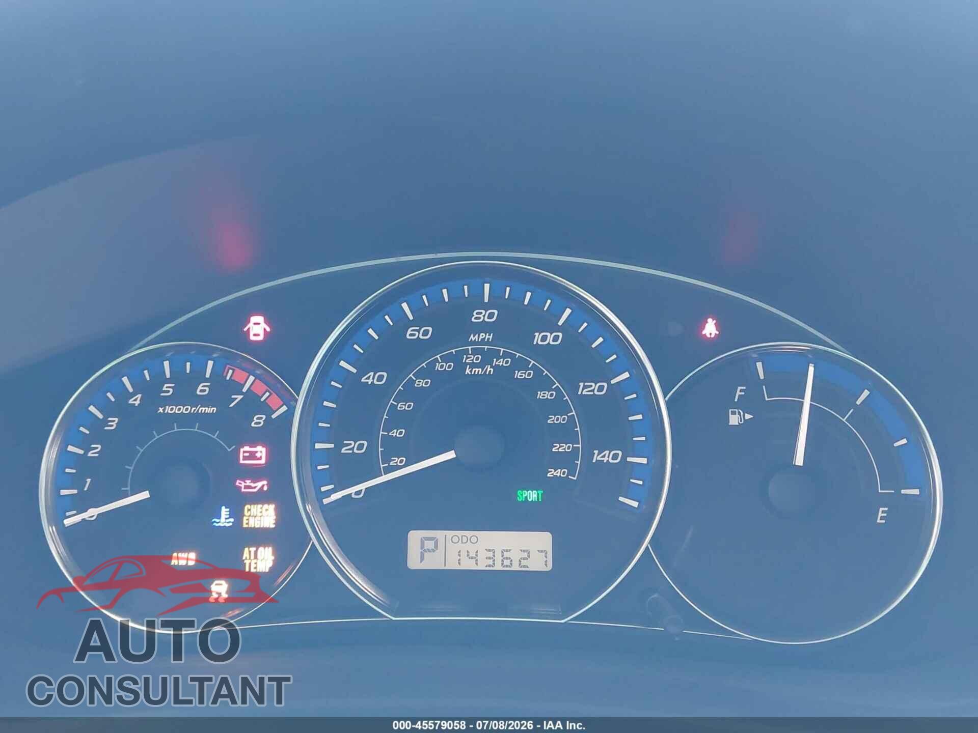 SUBARU FORESTER 2012 - JF2SHAEC2CH441761