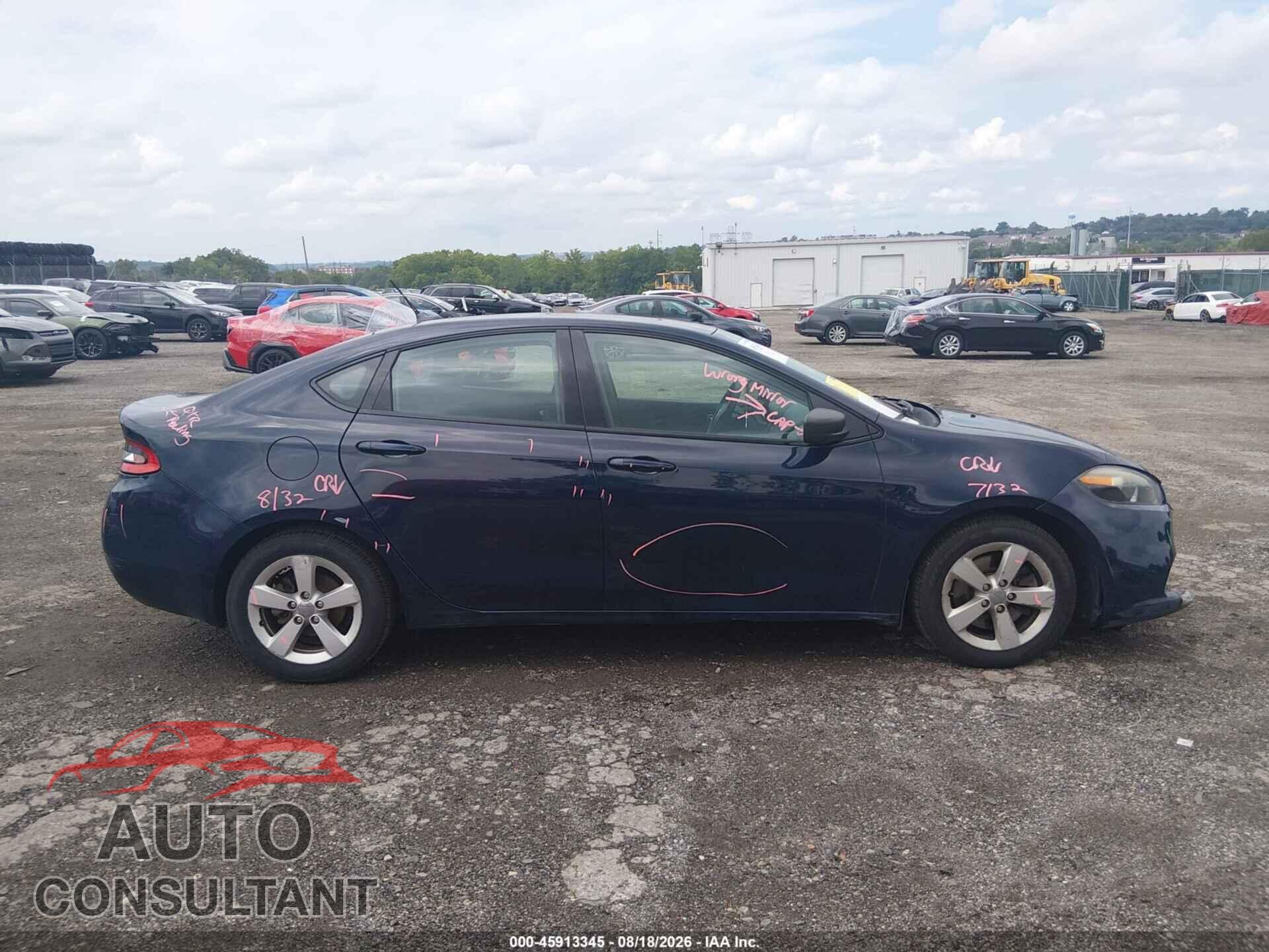 DODGE DART 2015 - 1C3CDFBB2FD404894