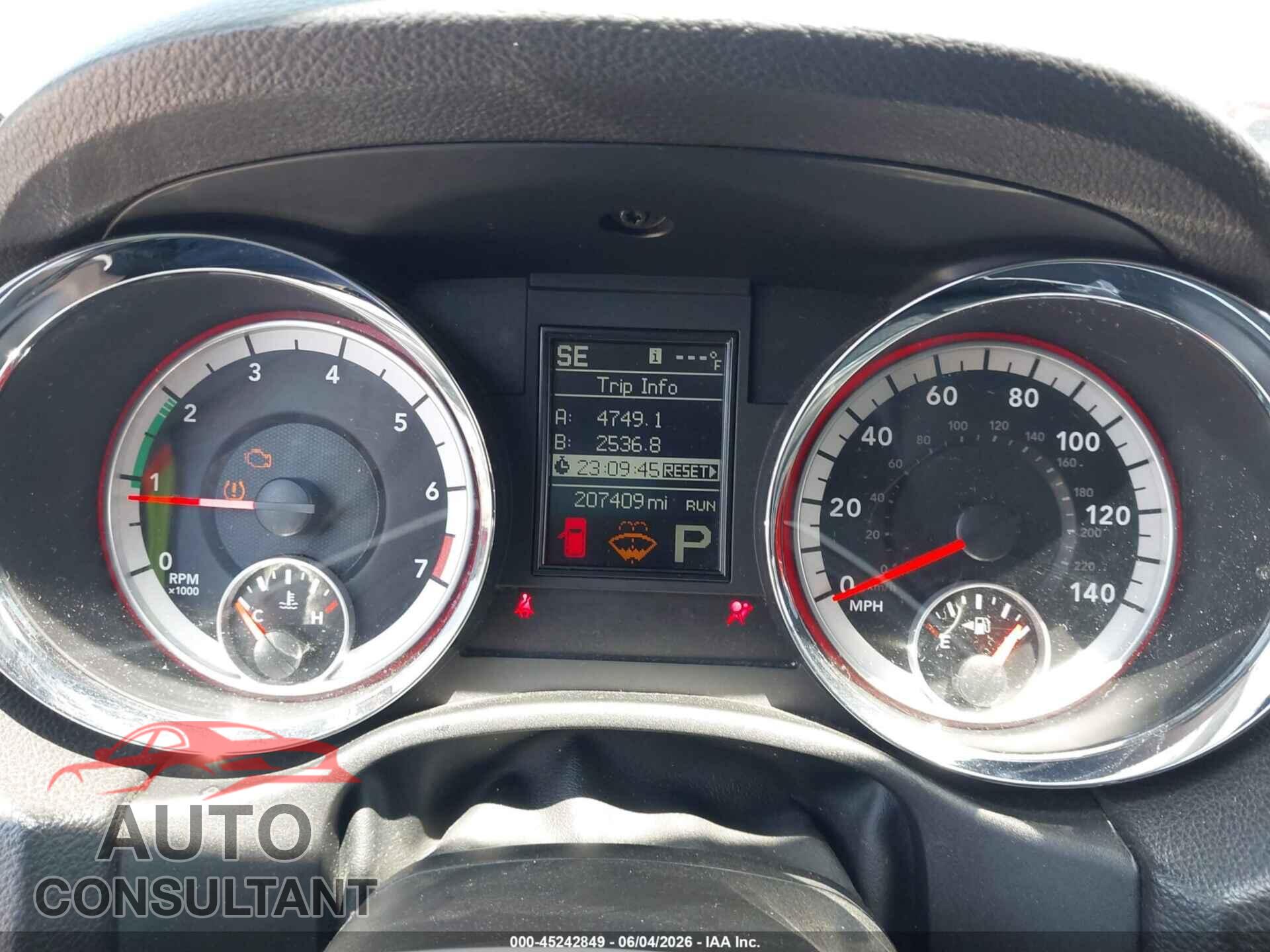 DODGE DURANGO 2011 - 1D4RD2GG5BC667127