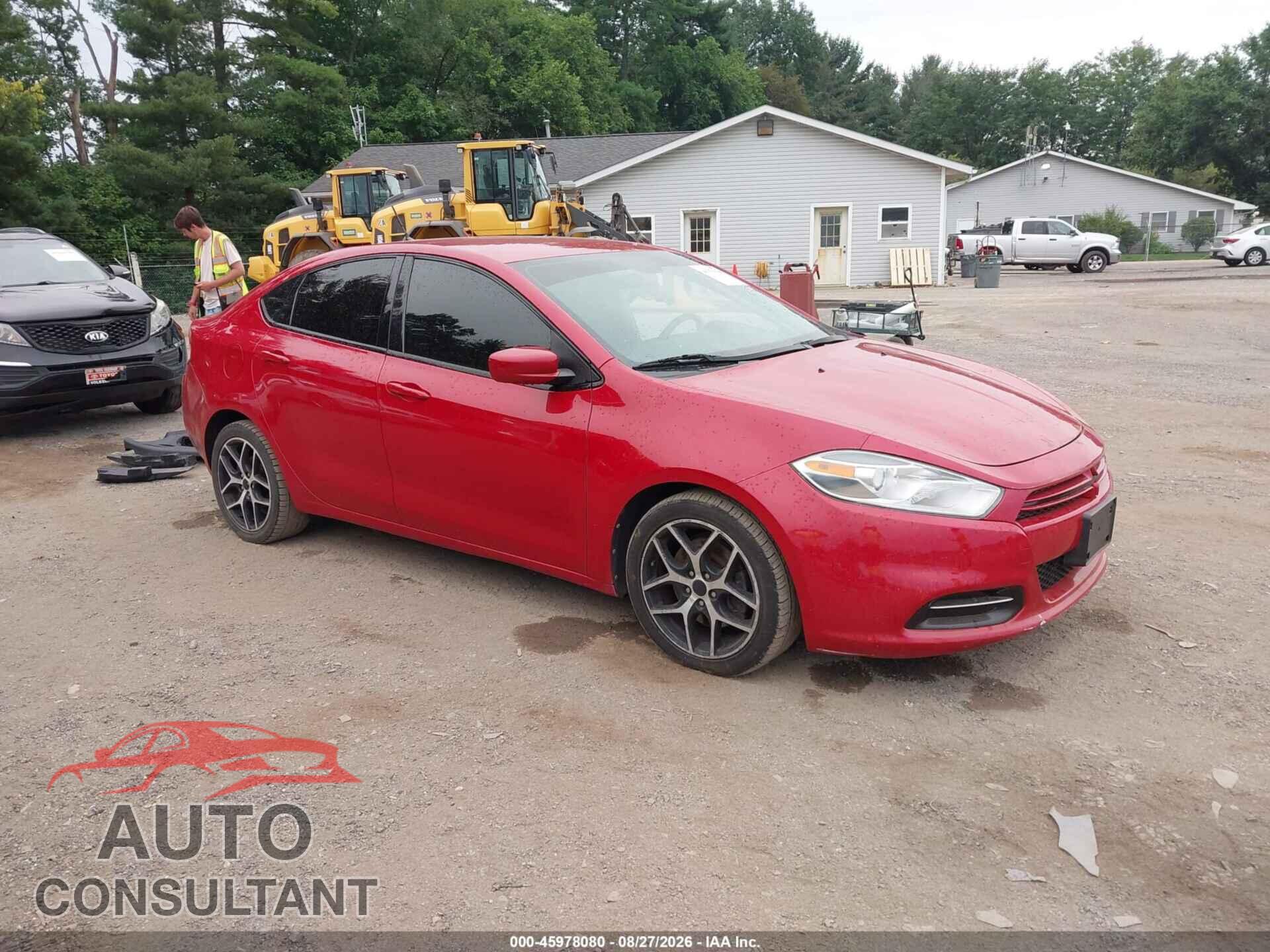 DODGE DART 2013 - 1C3CDFBA7DD153214