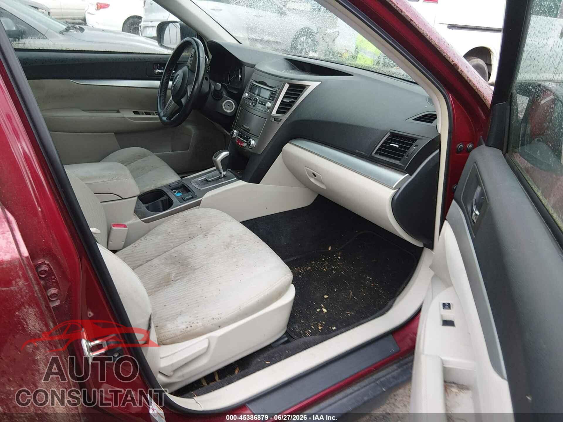 SUBARU OUTBACK 2011 - 4S4BRBCC0B3379935