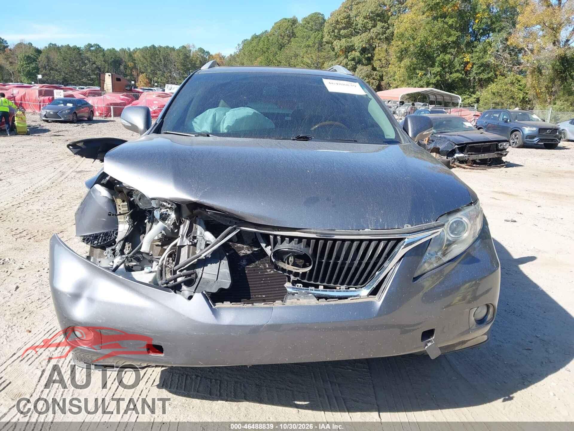 LEXUS RX 350 2012 - 2T2BK1BA8CC134338