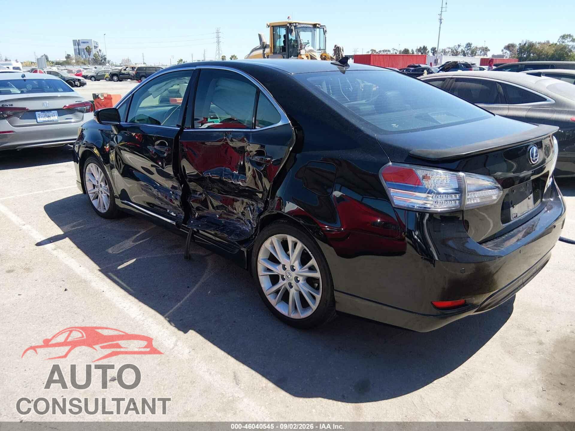 LEXUS HS 250H 2011 - JTHBB1BA8B2048494