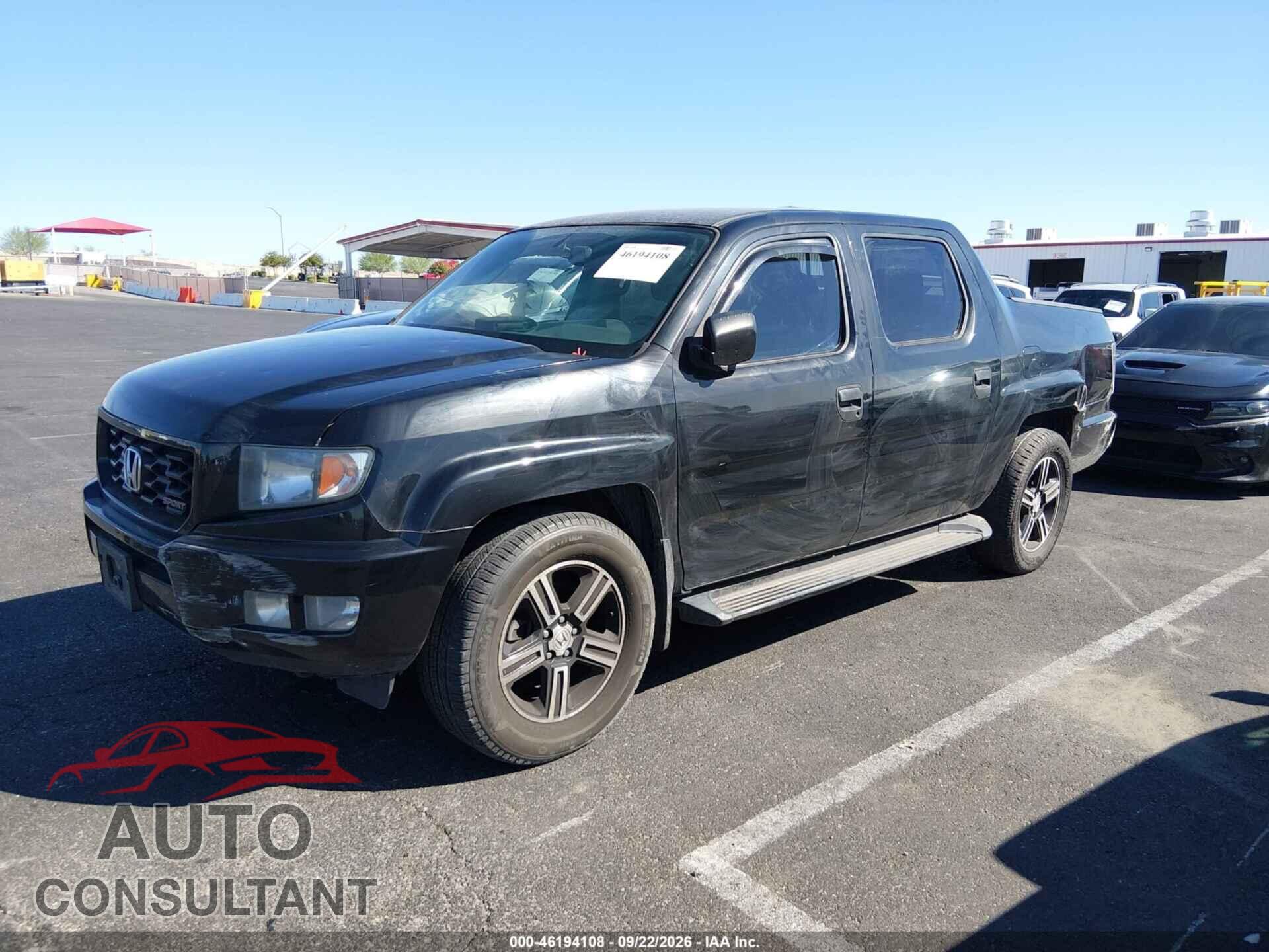 HONDA RIDGELINE 2013 - 5FPYK1F76DB001885