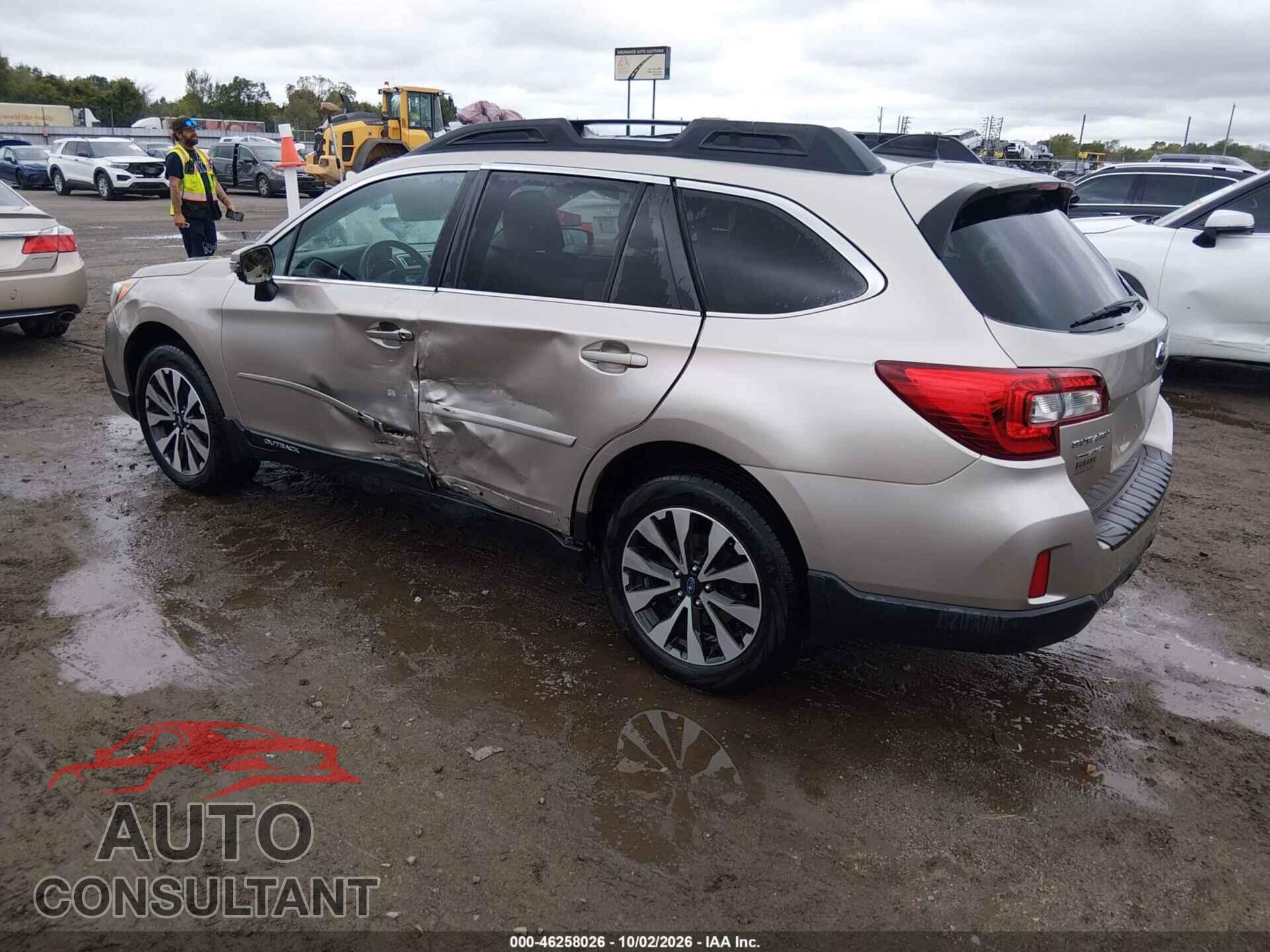SUBARU OUTBACK 2016 - 4S4BSBNC6G3241955