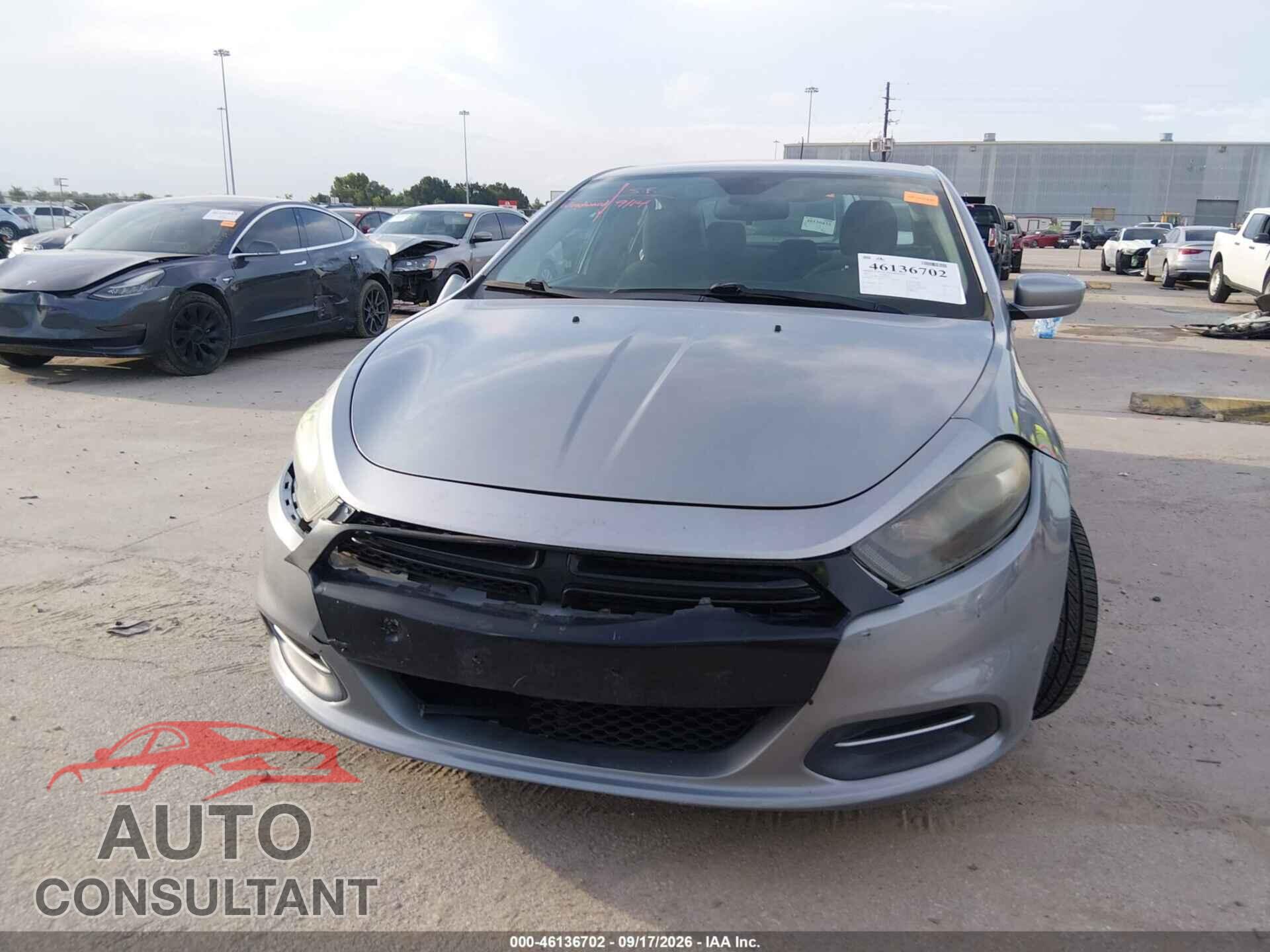 DODGE DART 2015 - 1C3CDFAA5FD432570
