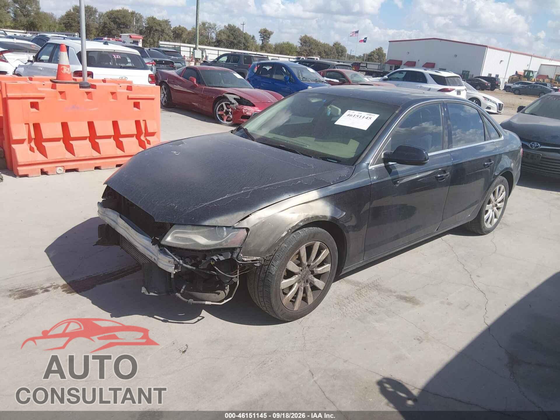 AUDI A4 2012 - WAUBFAFLXCA037020