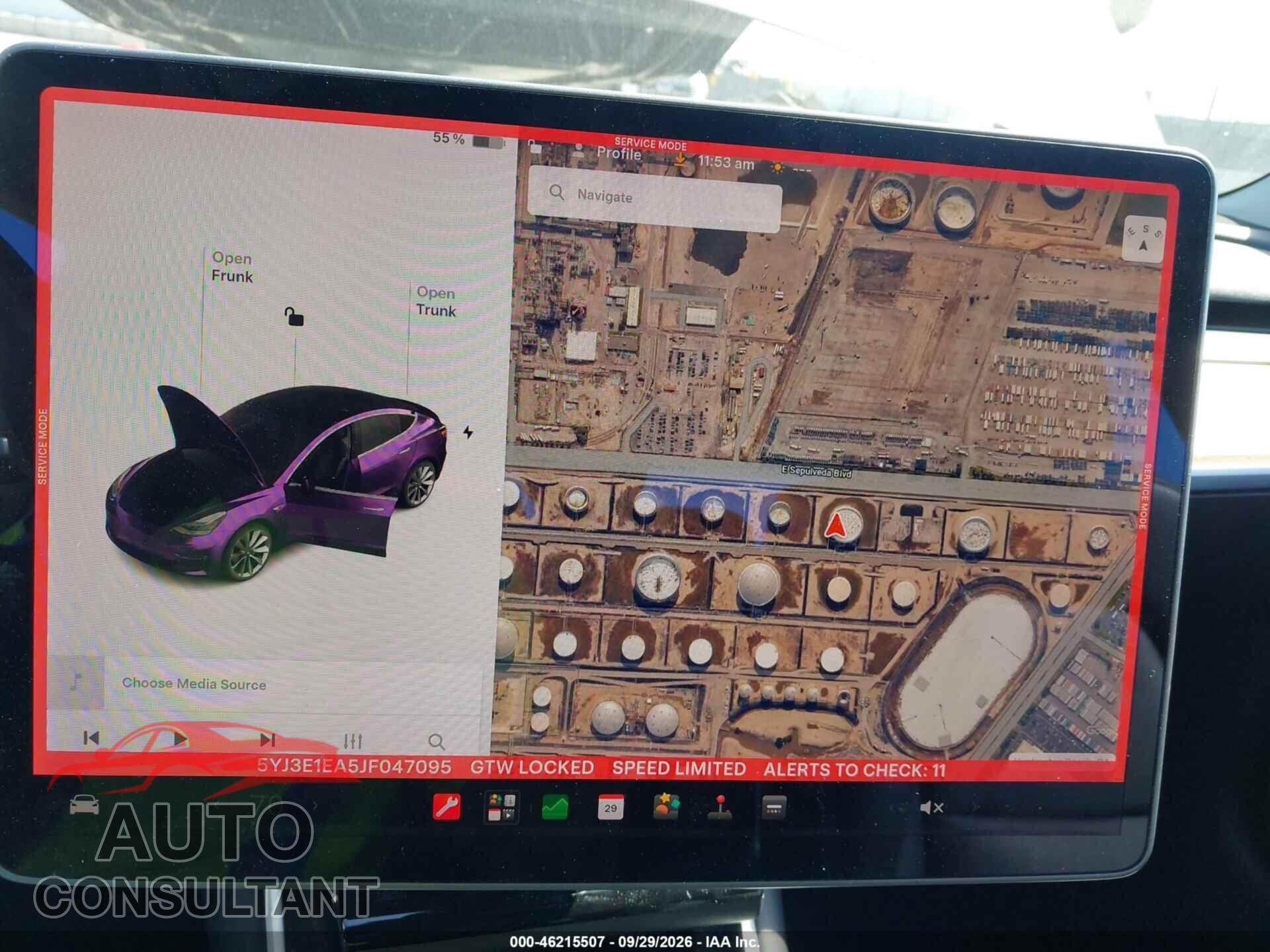 TESLA MODELO 3 2018 - 5YJ3E1EA5JF047095